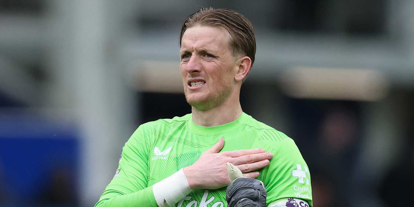 Джордан Пикфорд в форме Эвертона