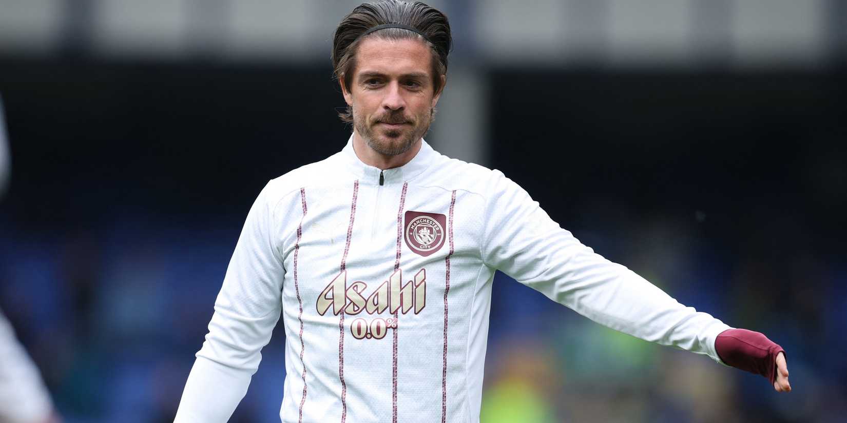 Manchester City's Jack Grealish during the warm up before the match