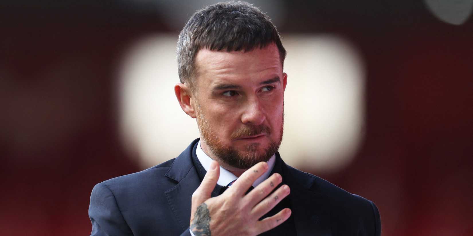 The temporary director of Rangers Barry Ferguson before the match