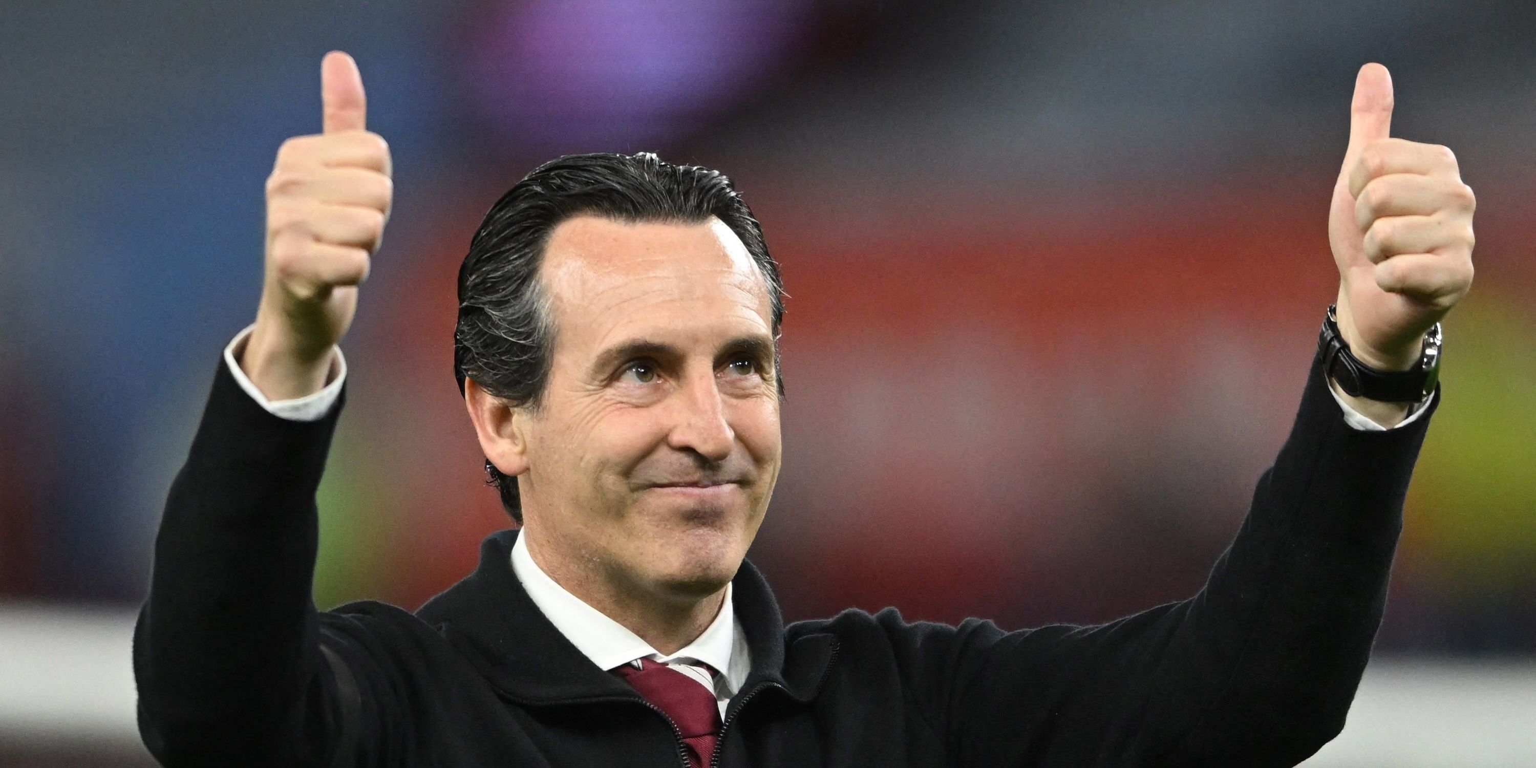 Aston Villa Manager Unai Emery is in the Honorary Lap