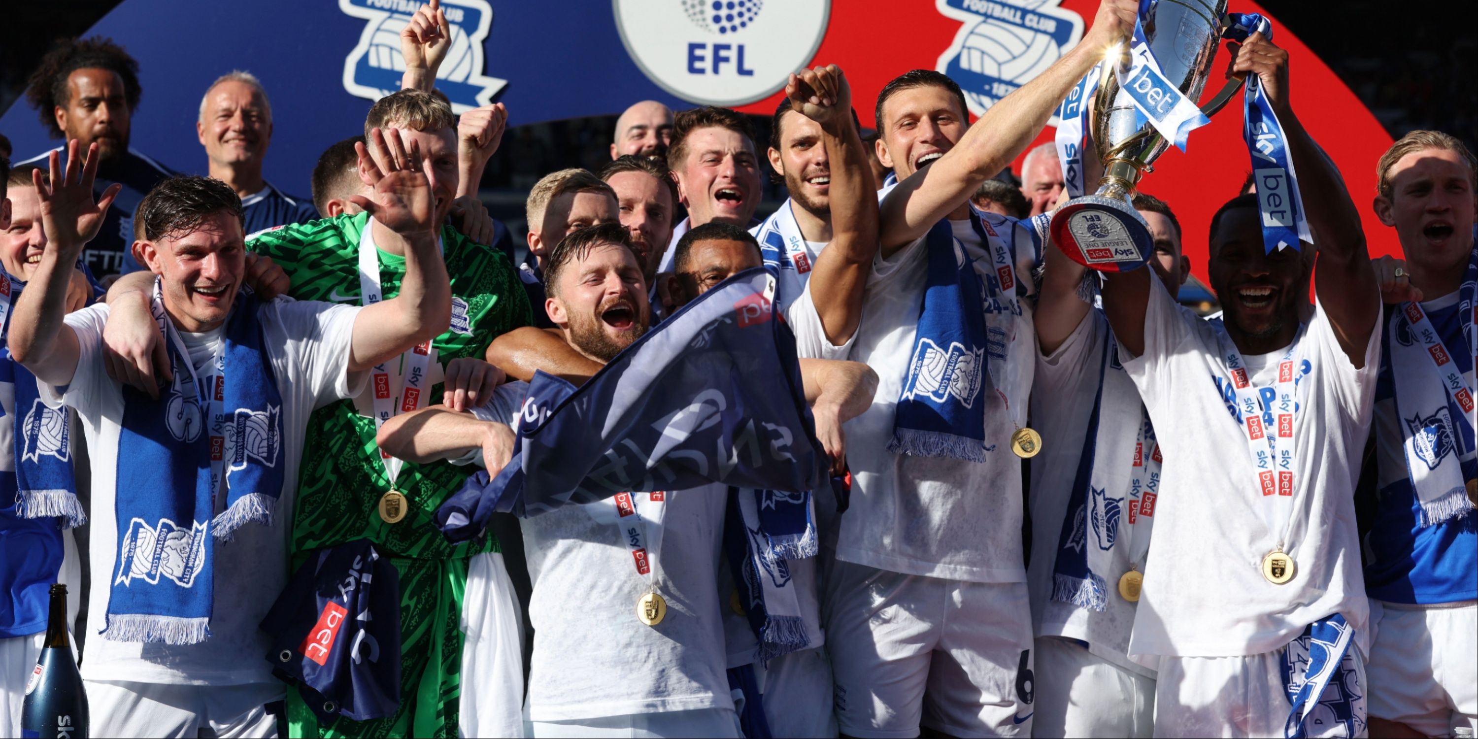 Birmingham League One celebrations