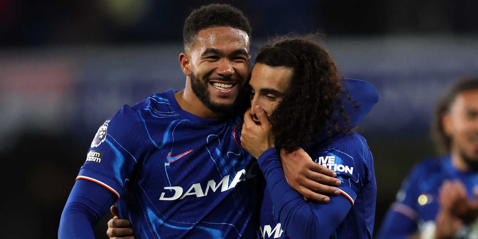 Chelsea's Reece James and Marc Cucurella celebrate