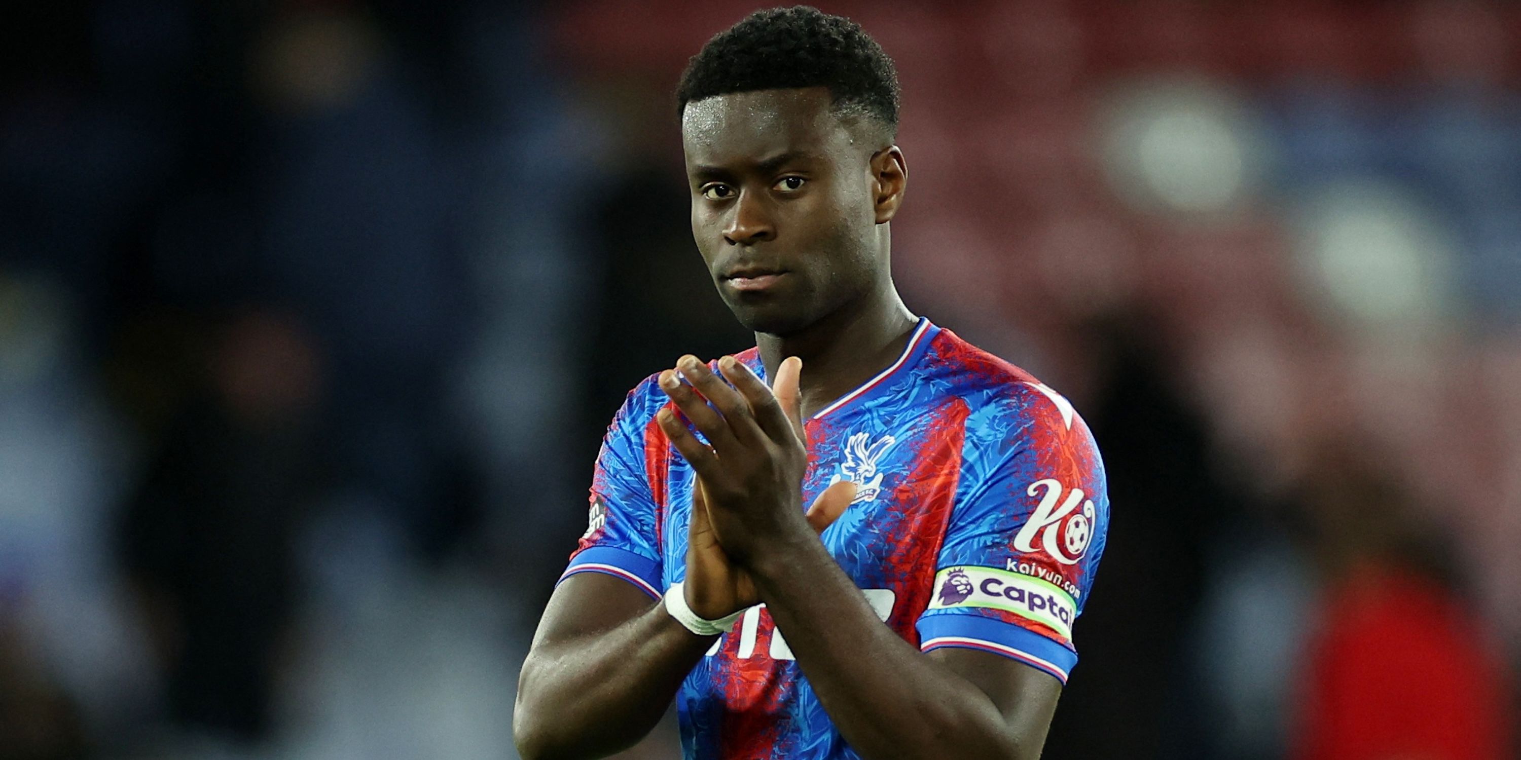 The Crystal Palace reacts after Marc Guehi match 