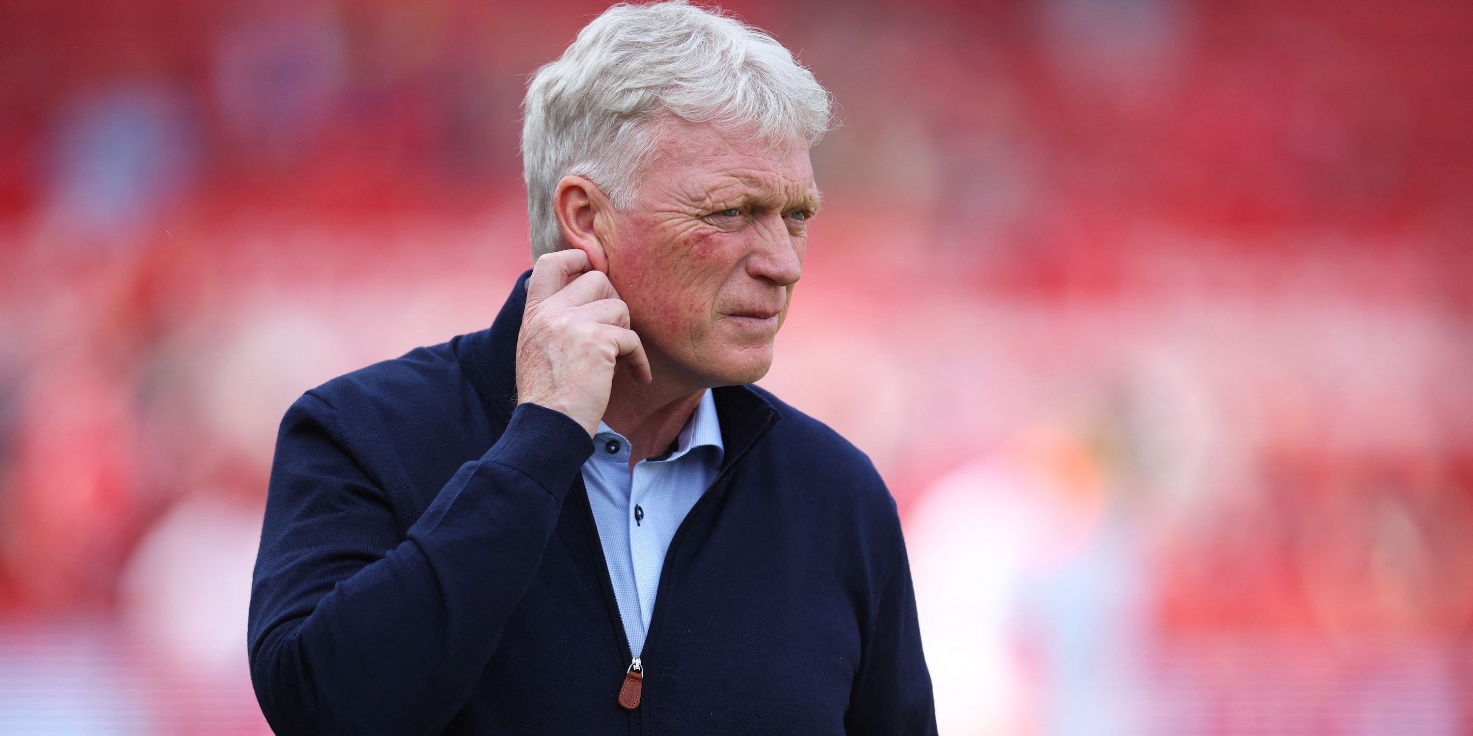 Everton Manager David Moyes before the match