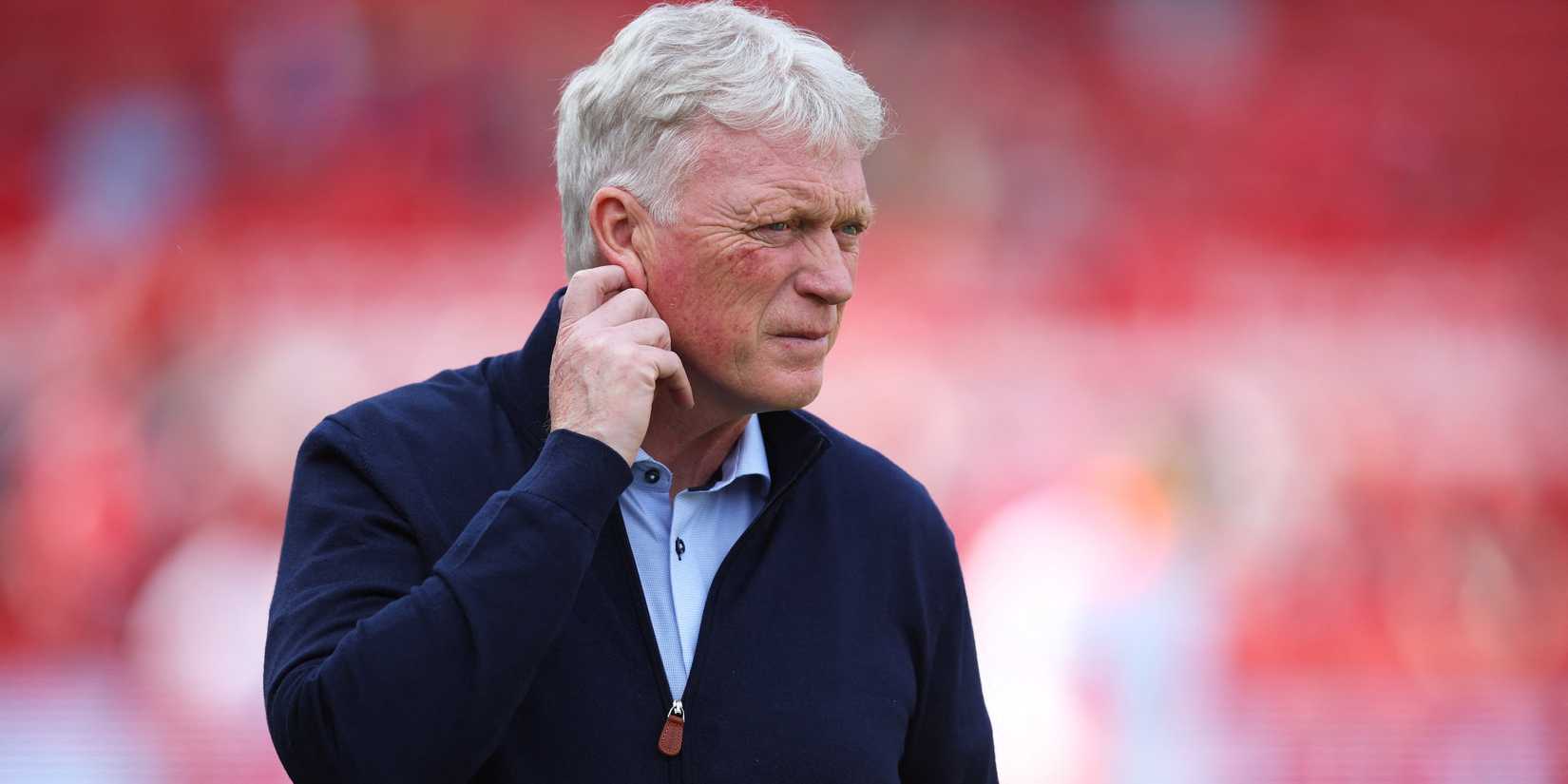 Everton David Moyes manager before the match