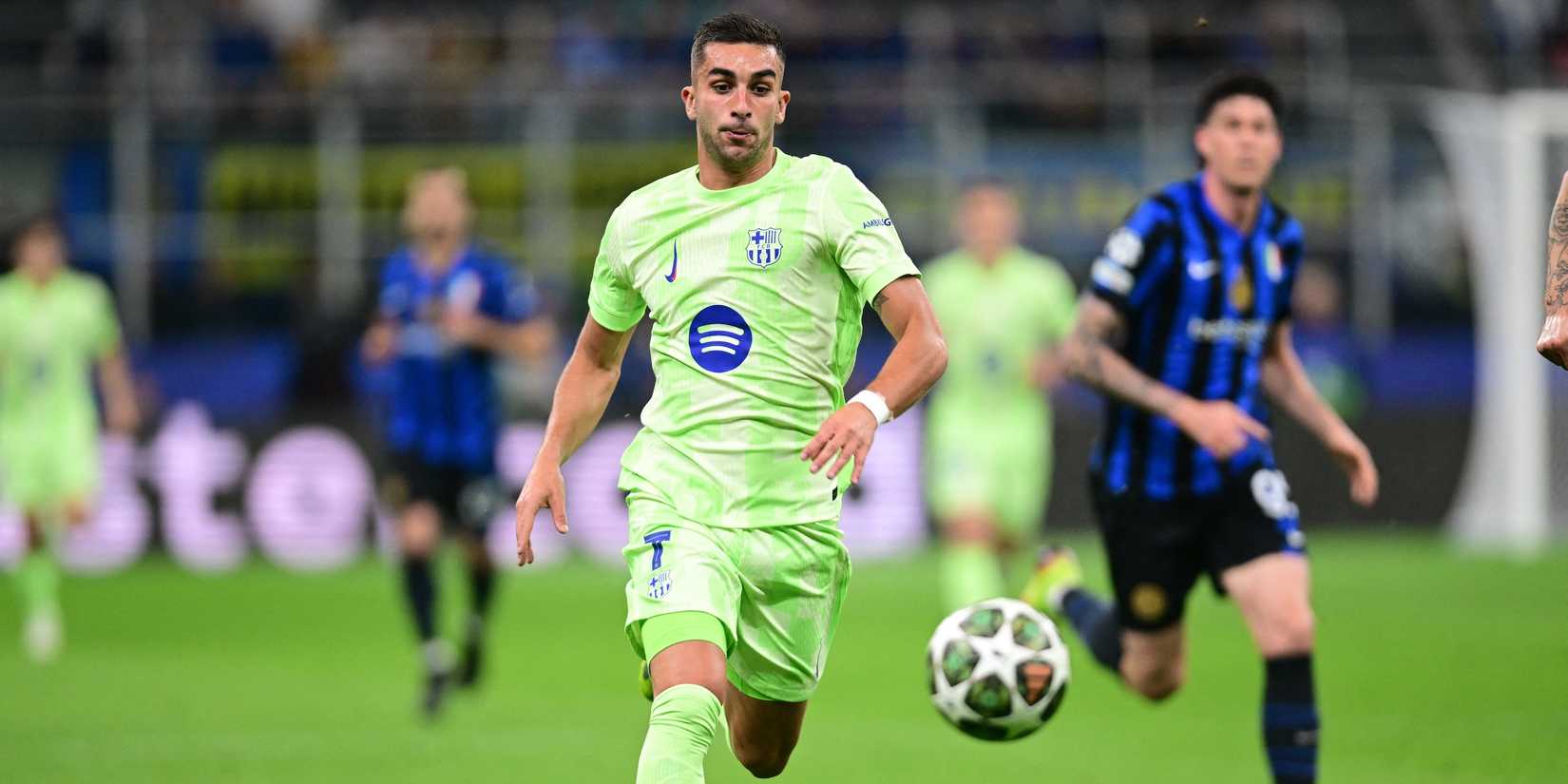 FC Barcelona's Ferran Torres in action