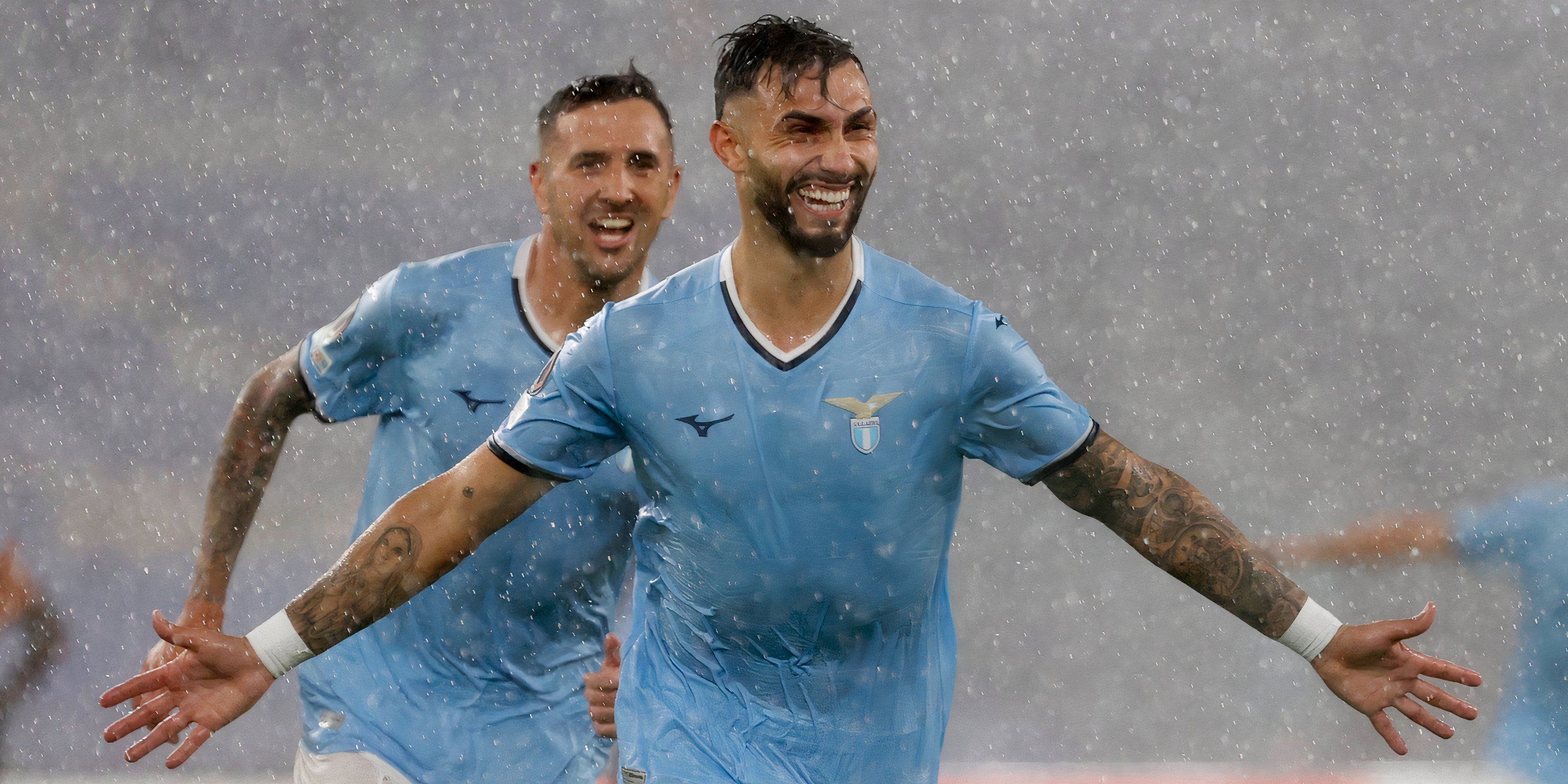 Lazio's Valentin Castellanos celebrates