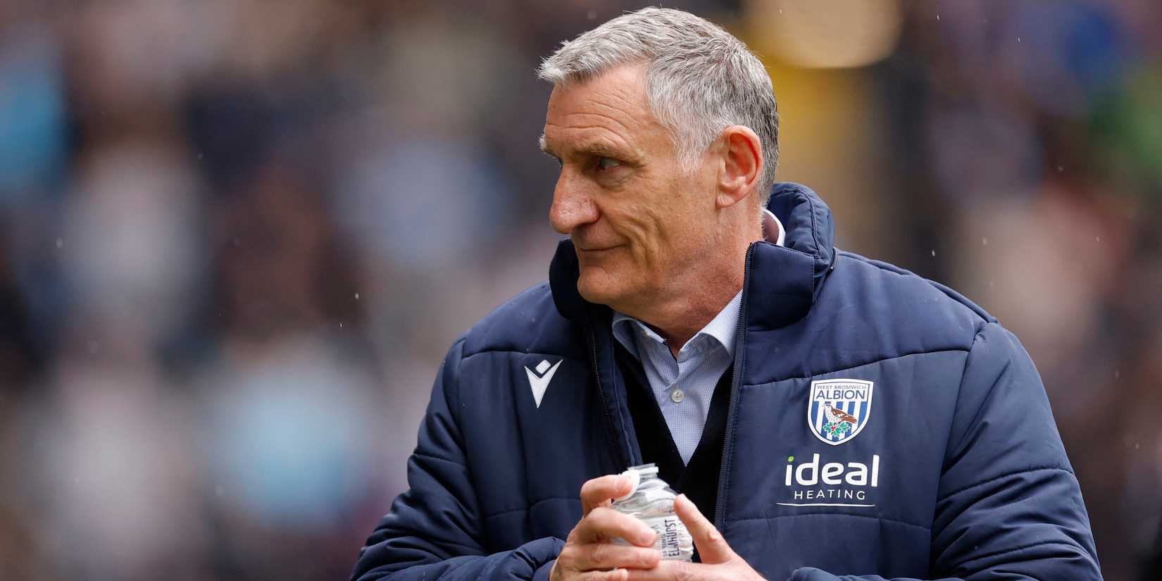West Bromwich Albion manager Tony Mowbray before the match