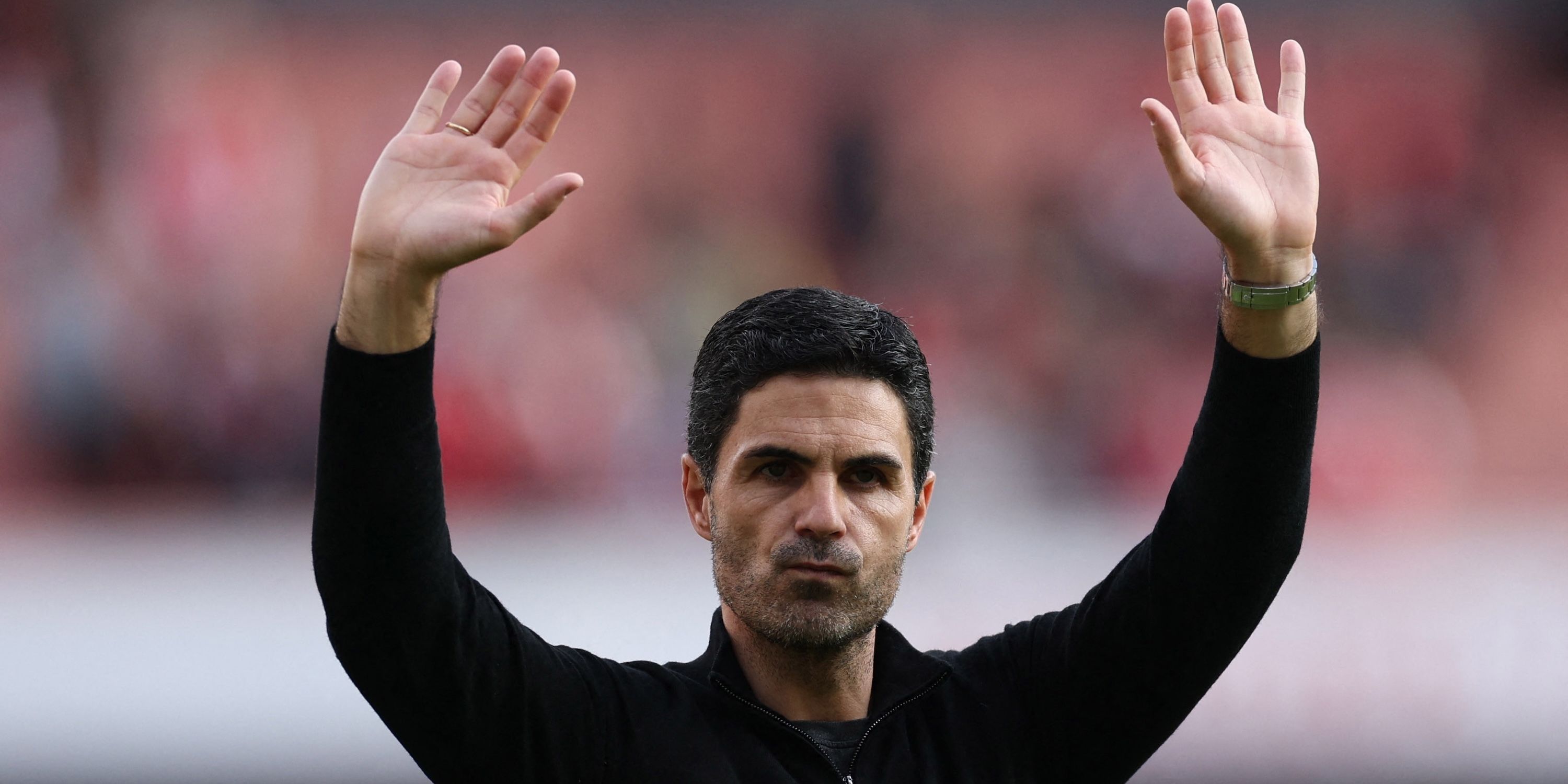 Arsenal Manager Mikel Arteta After the match on the evaluation lap