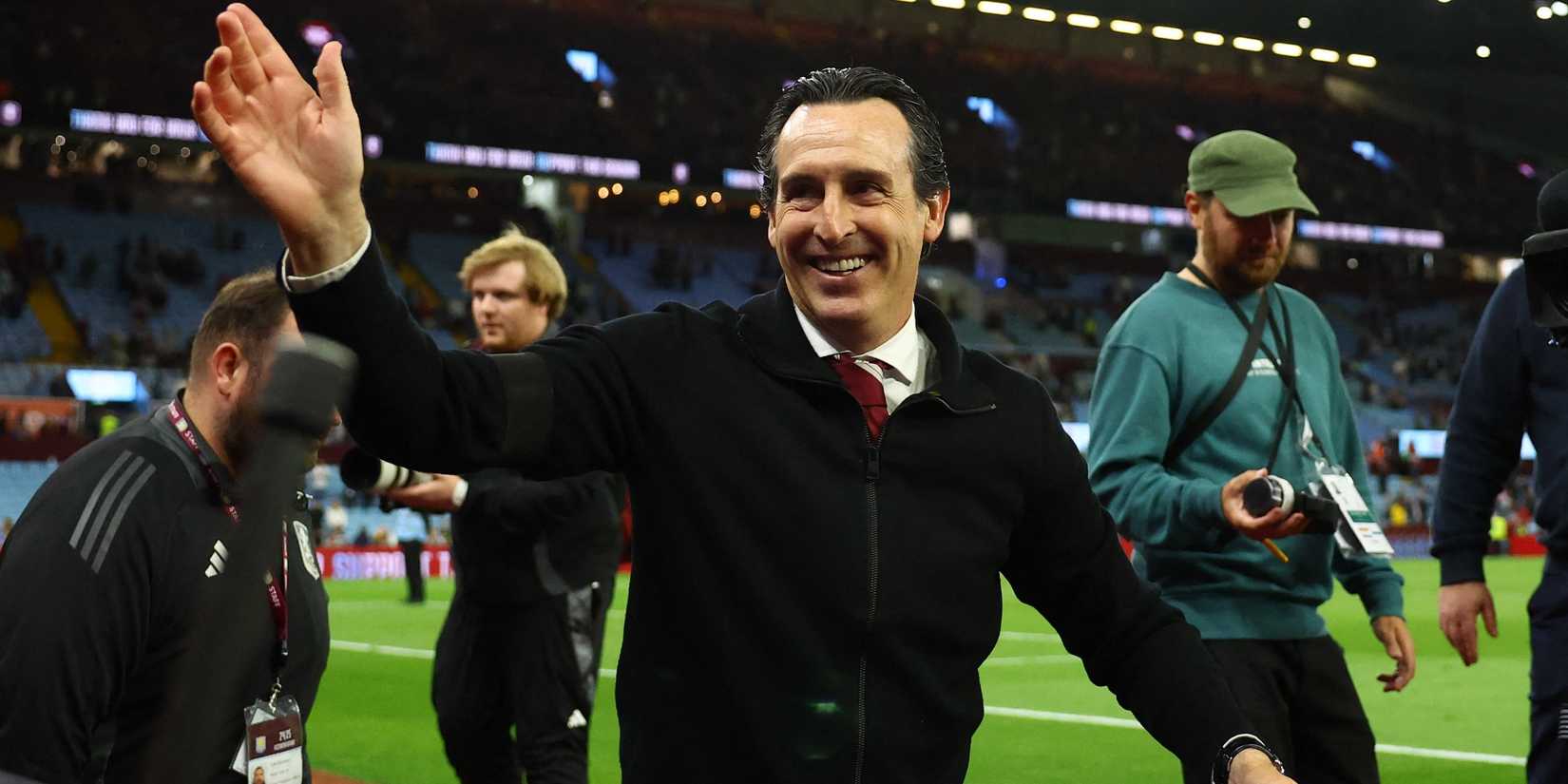 Aston Director Villa Unai Emery during the bosom of honor 