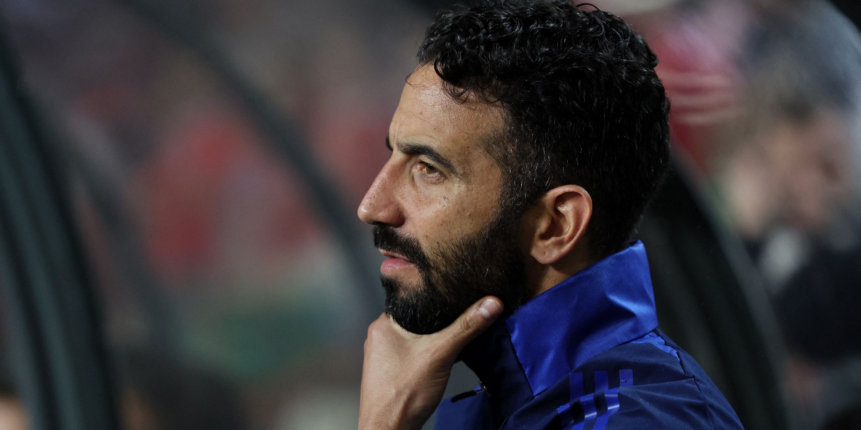 Manchester United manager Ruben Amorim before the match