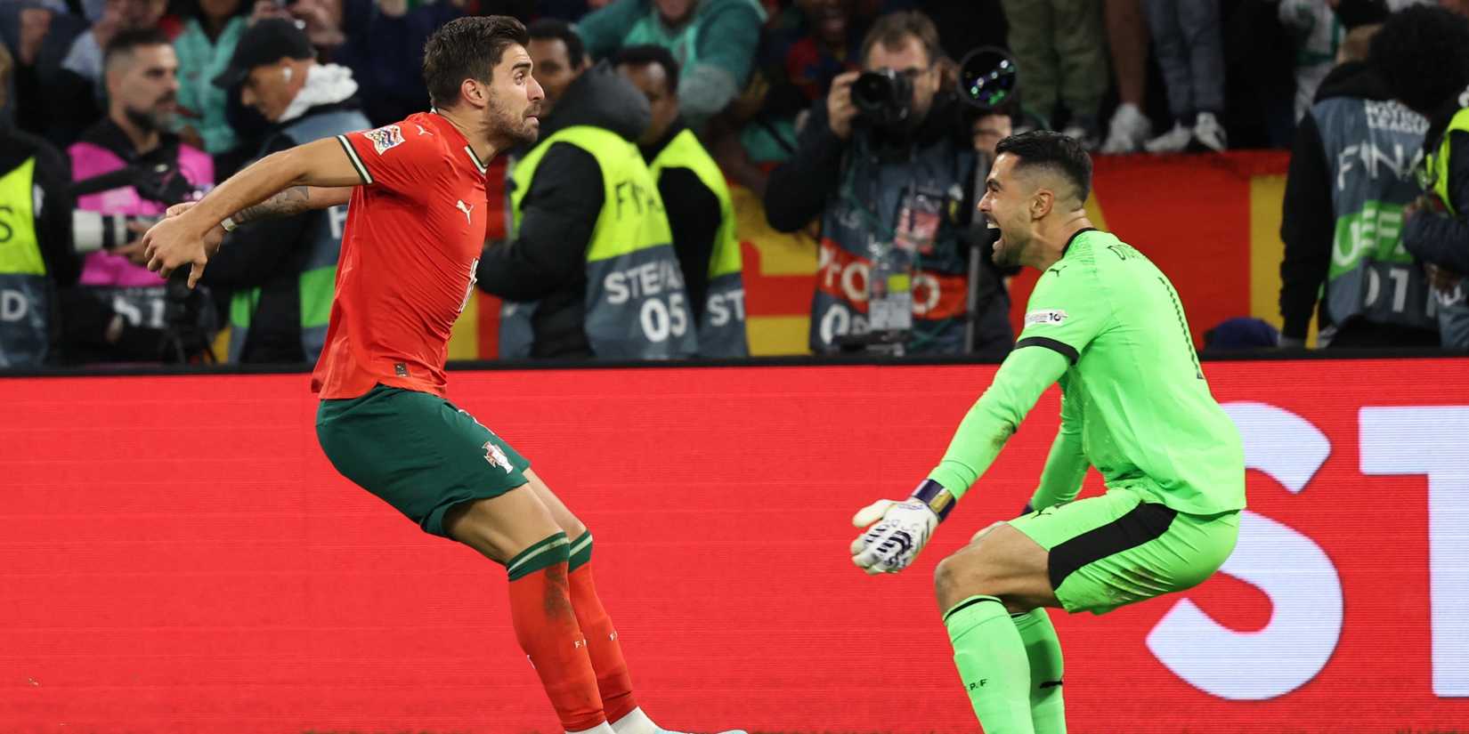 Diogo Costa in action for Portugal