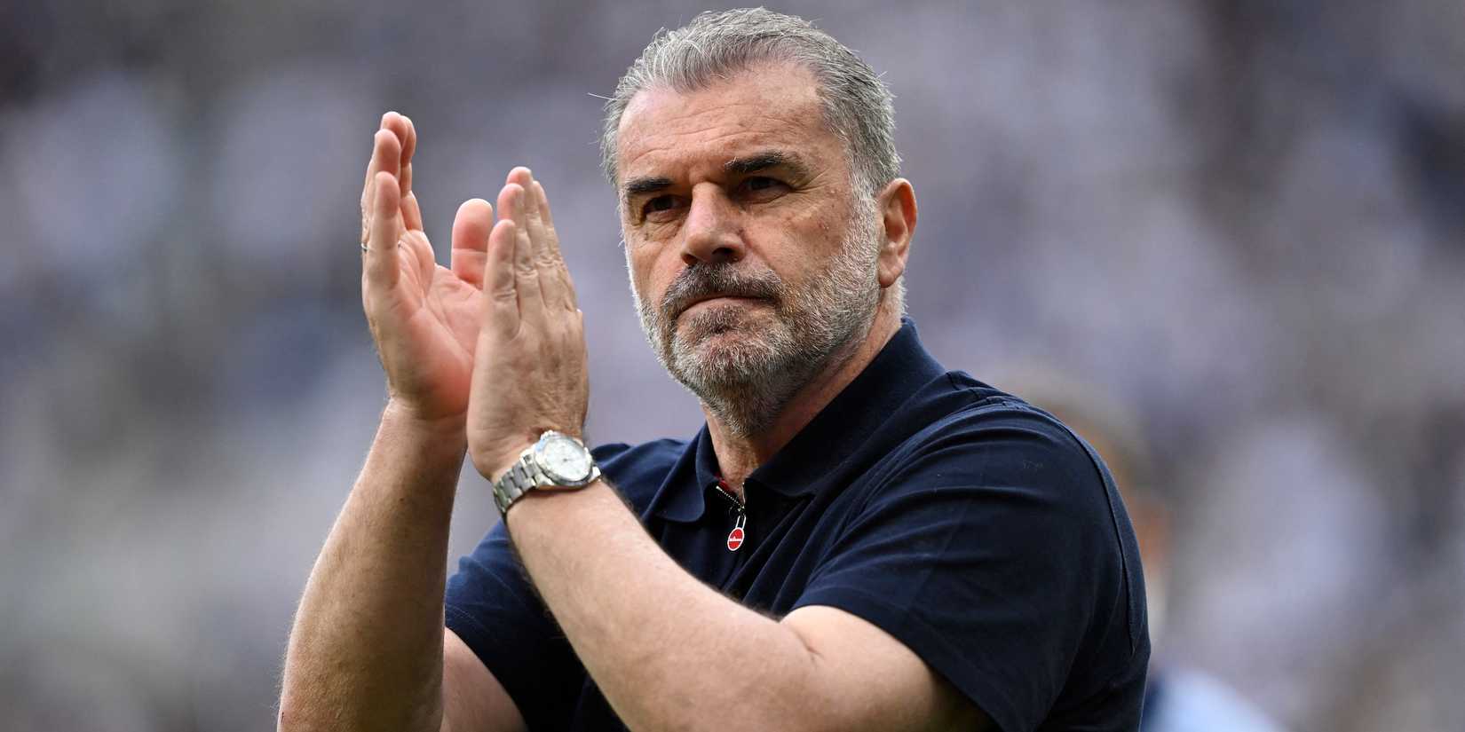 Tottenham Hotspur Ange Postecoglu Director witnesses fans after the match