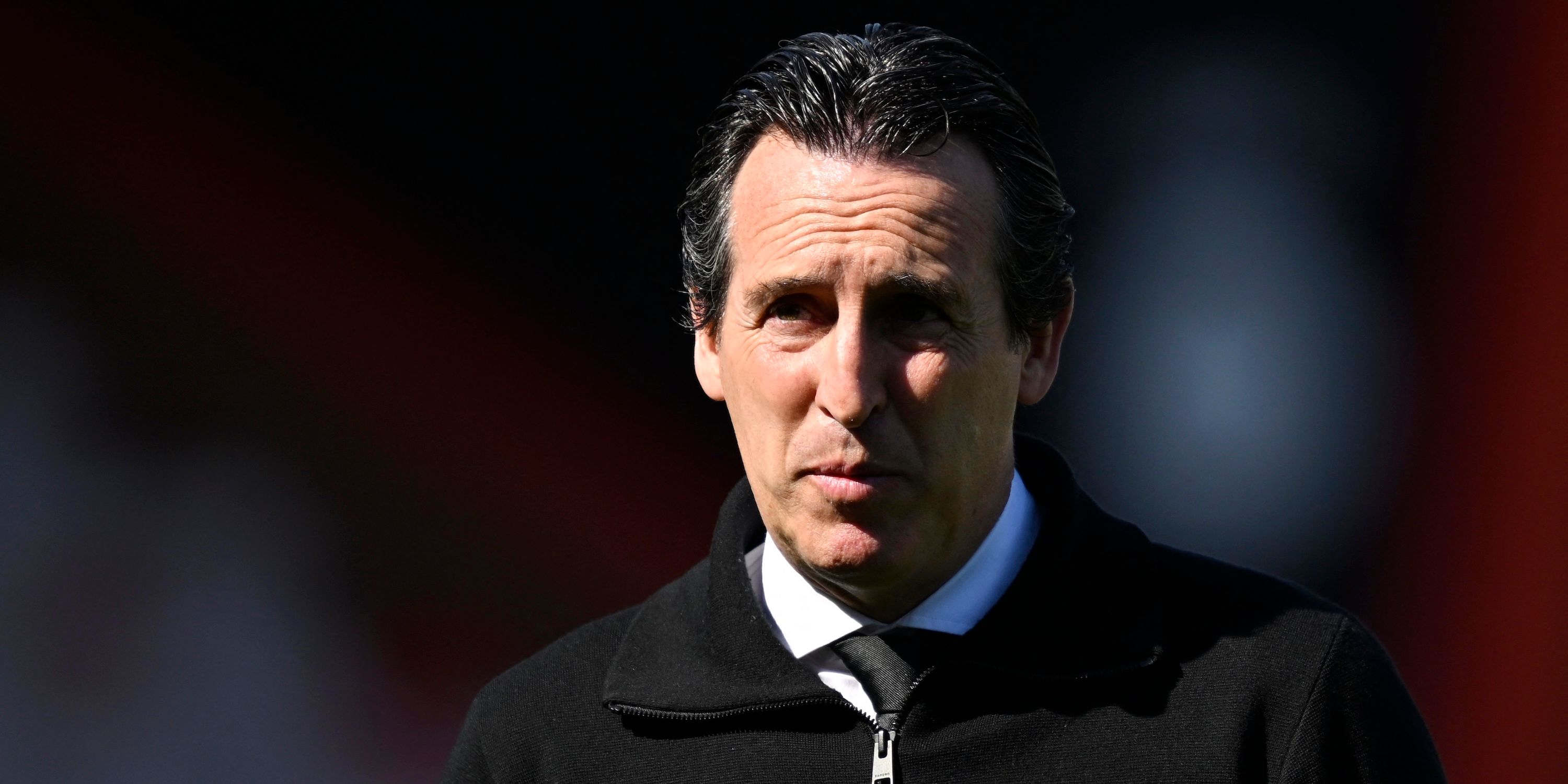 Aston Villa manager Unai Emery before the match