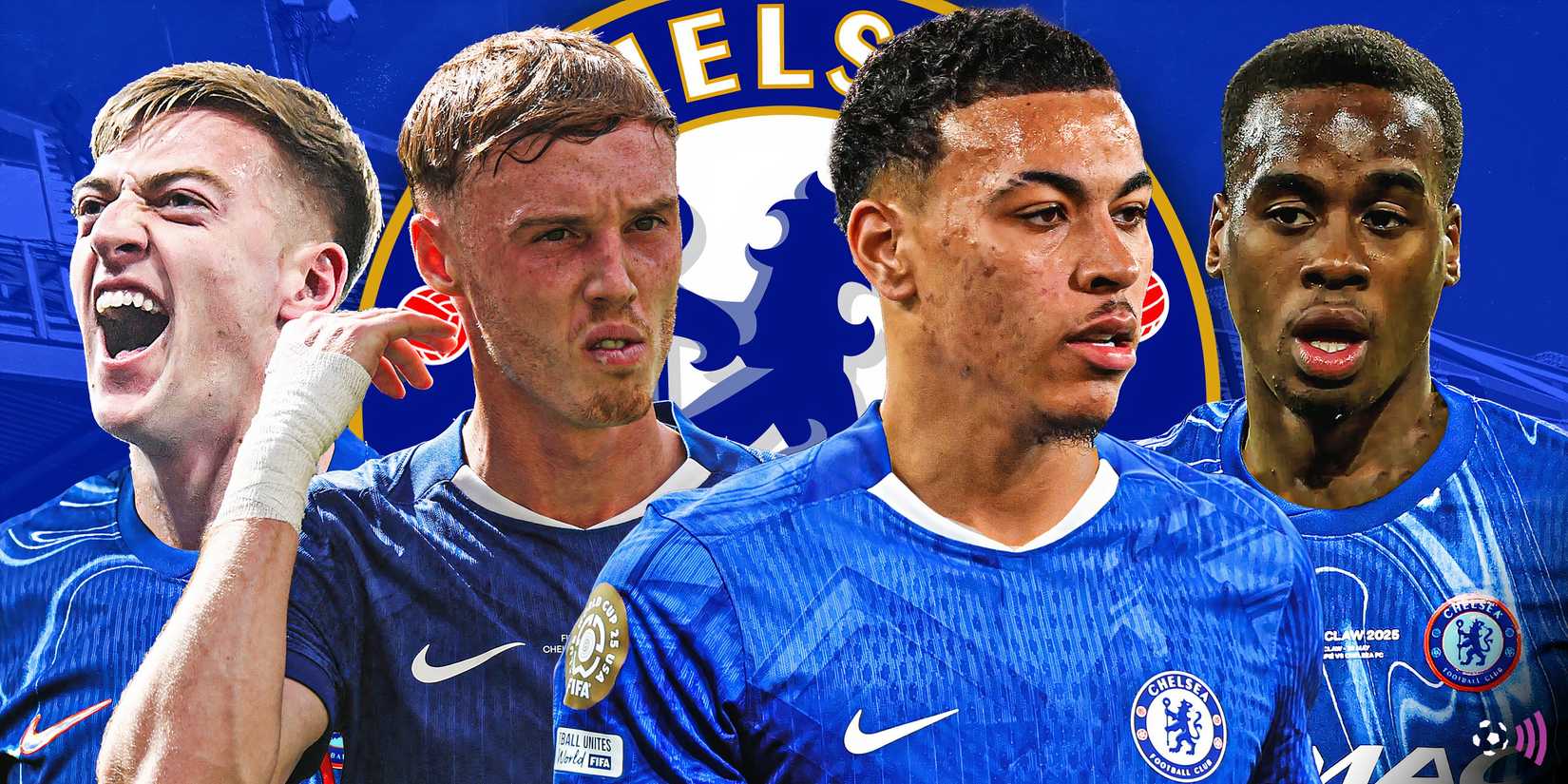 Jogadores do Chelsea e Aston Villa, incluindo Morgan Rogers