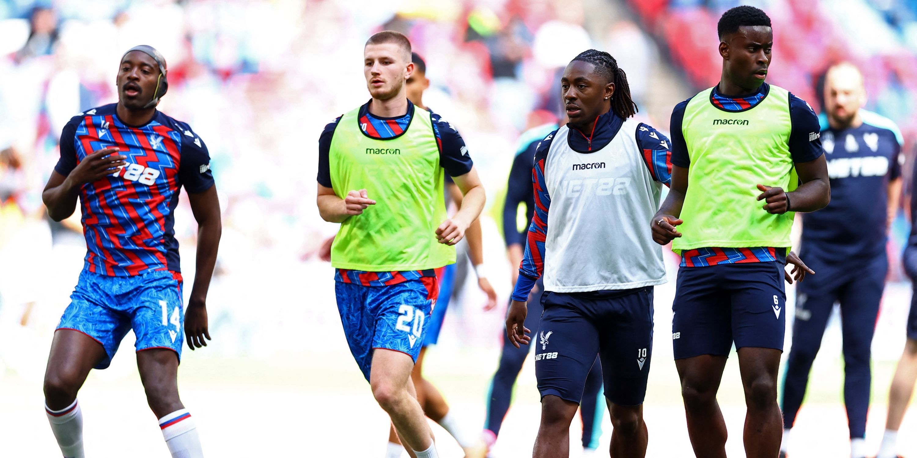 Jean-Philippe Mateta de Crystal Palace, Adam Wharton, Ebelechi Eze and Marc Guehi