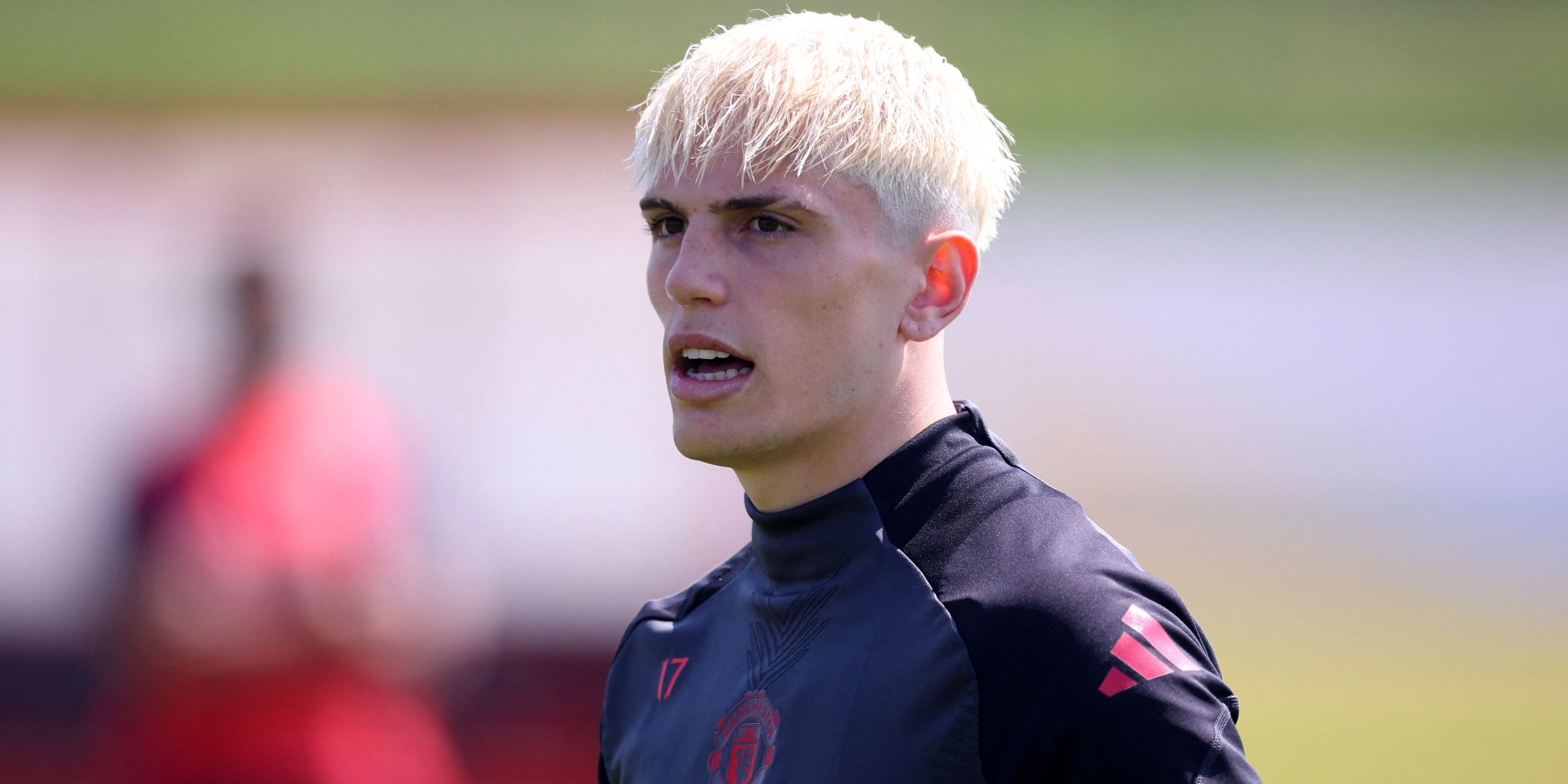 Manchester United Alejandro Grancho during training