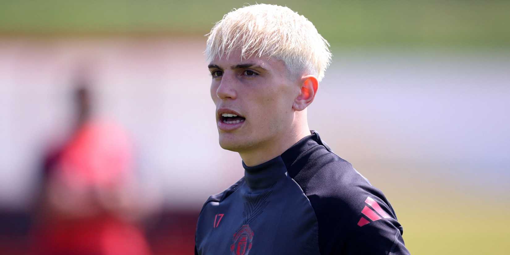 Manchester United Alejandro Grancho during training