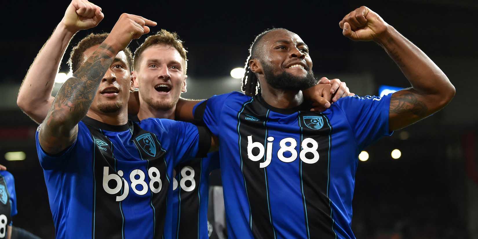 Antoine Semenyo celebrates for Bournemouth