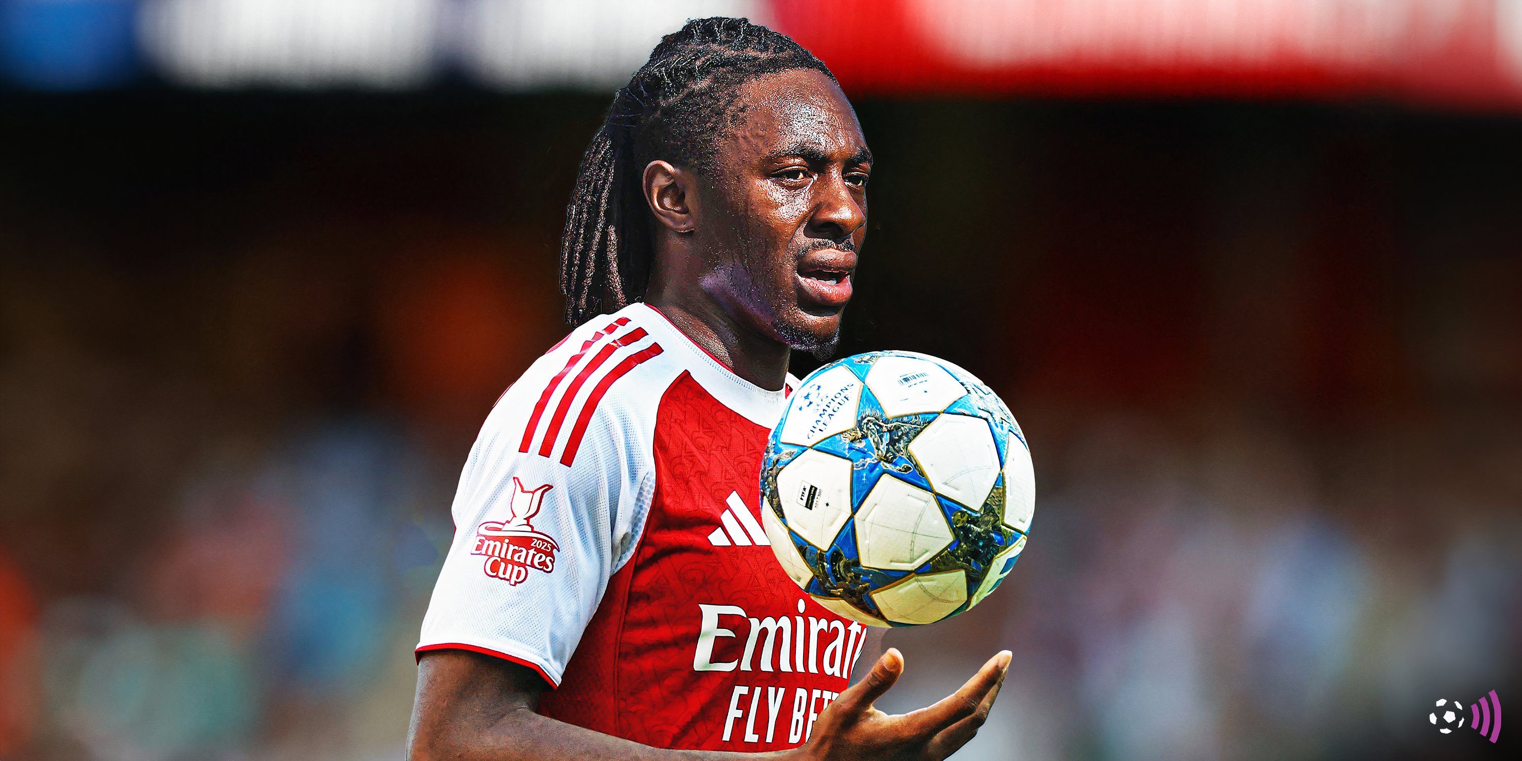 Eberechi Eze con la camiseta del Arsenal