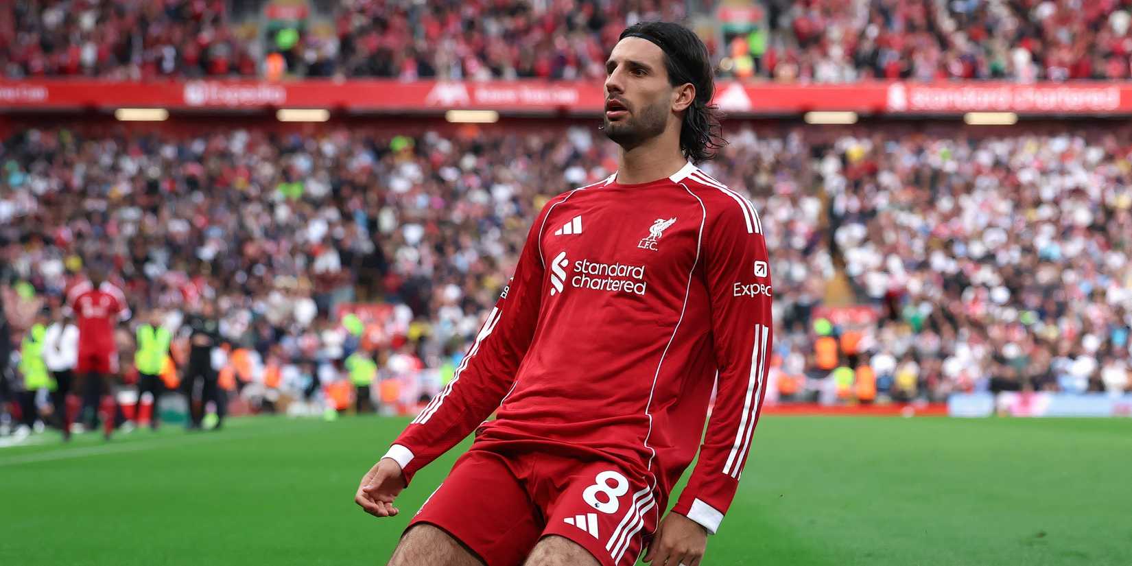 Dominik Szoboszlai scores for Liverpool