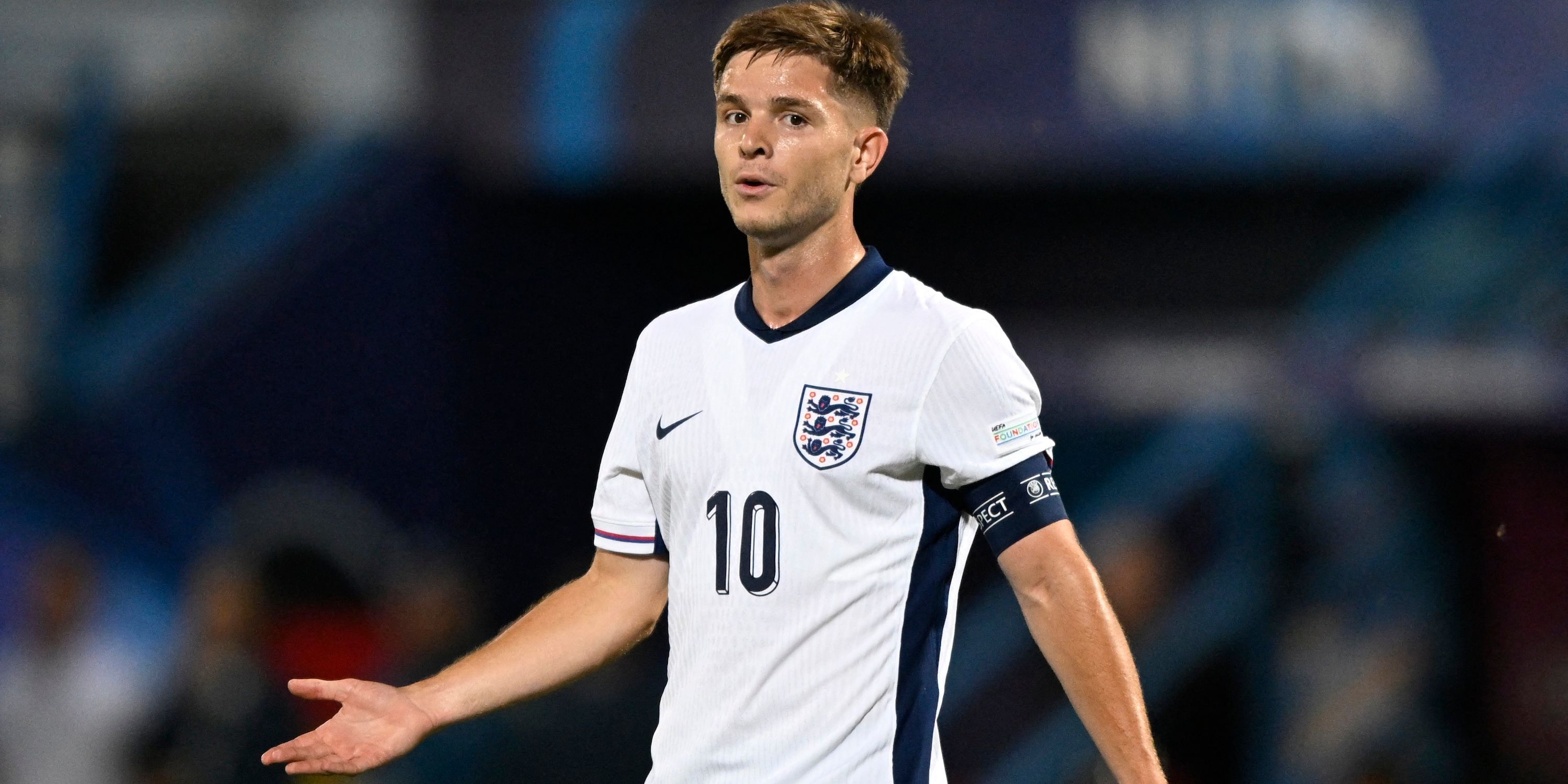 James Mcatee of England reacts