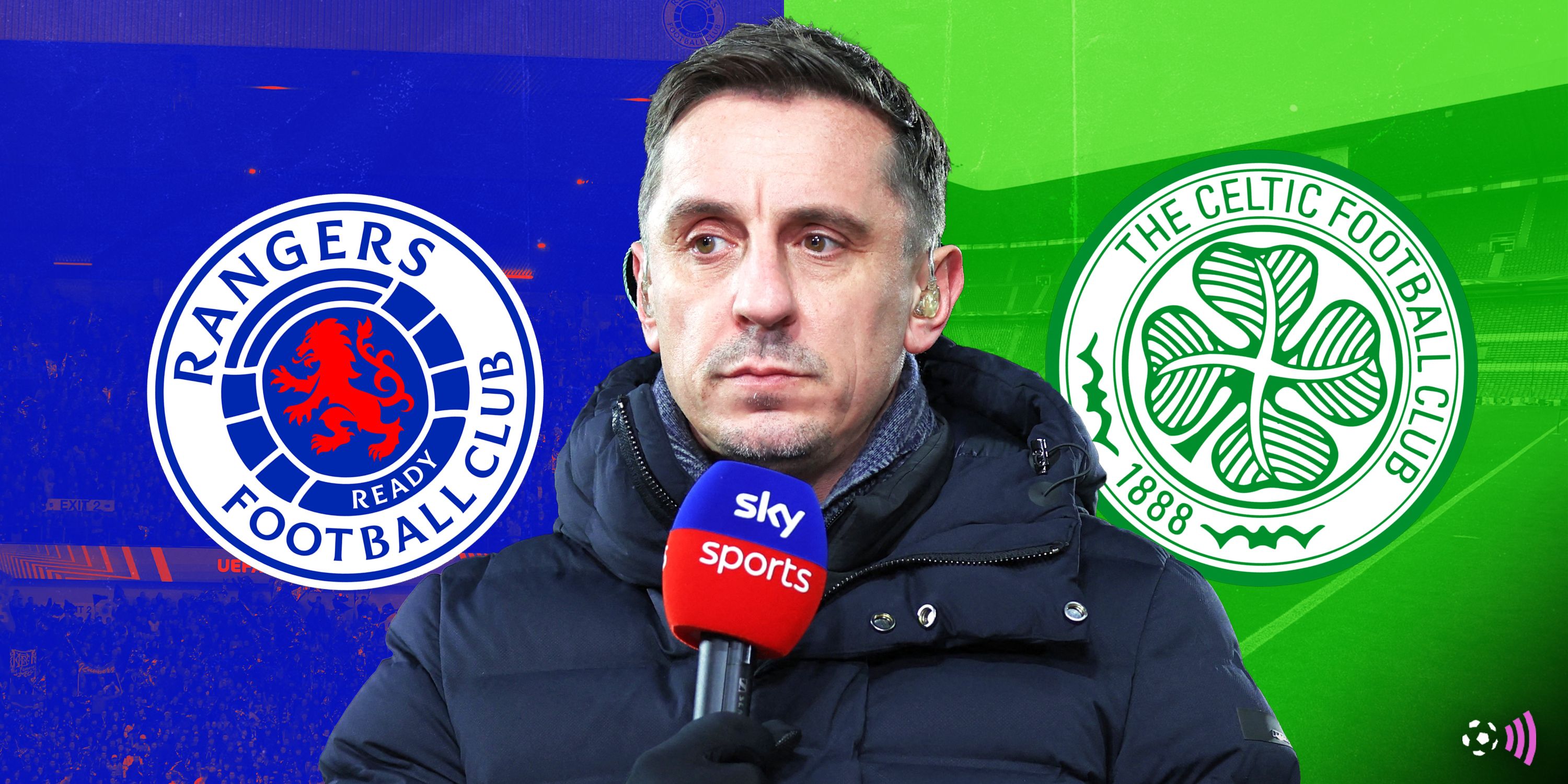 Gary Neville picks between Celtic and Rangers for 