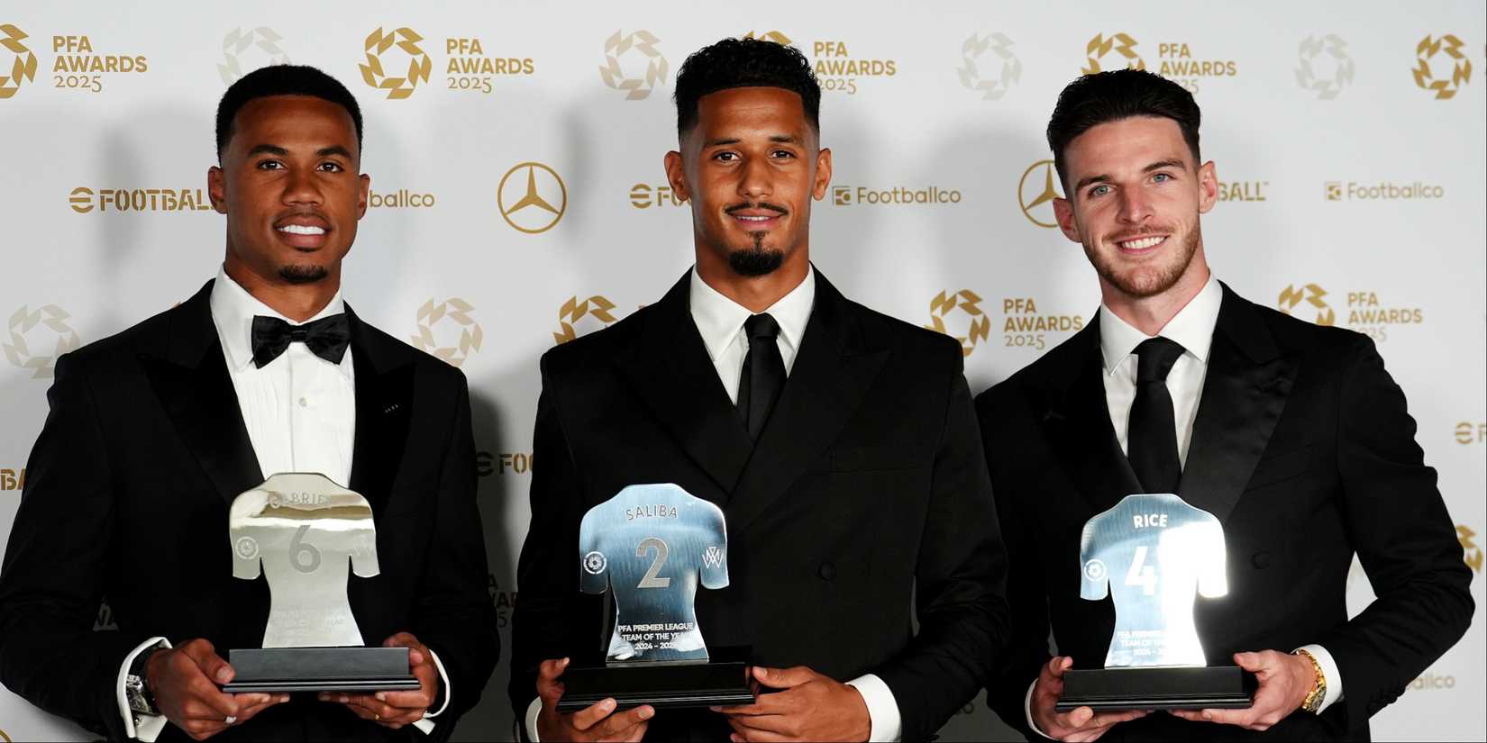 Gabriel, Rice & Saliba at PFA prices 2025