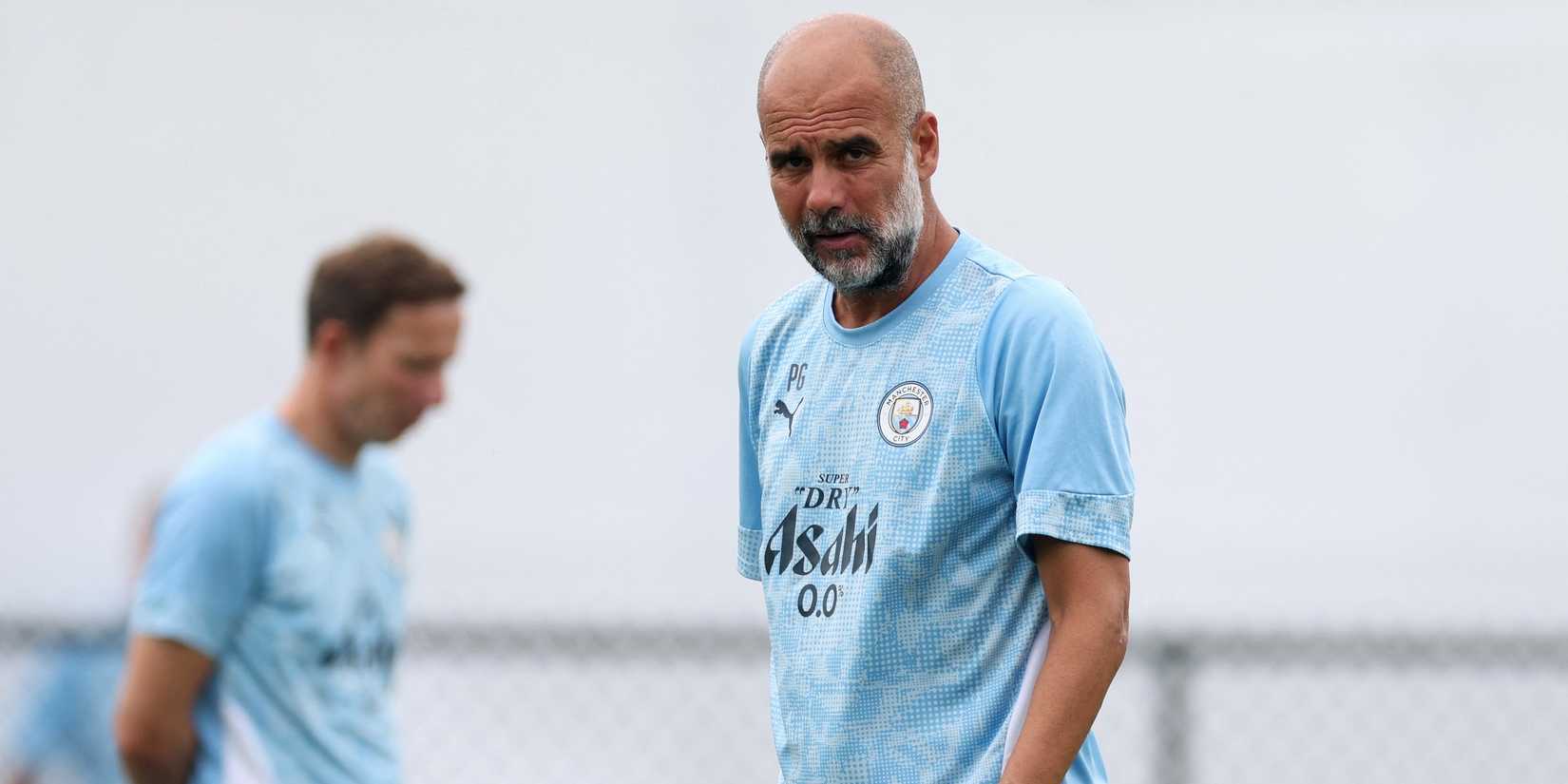 Manchester City manager Pep Guardiola during training-1