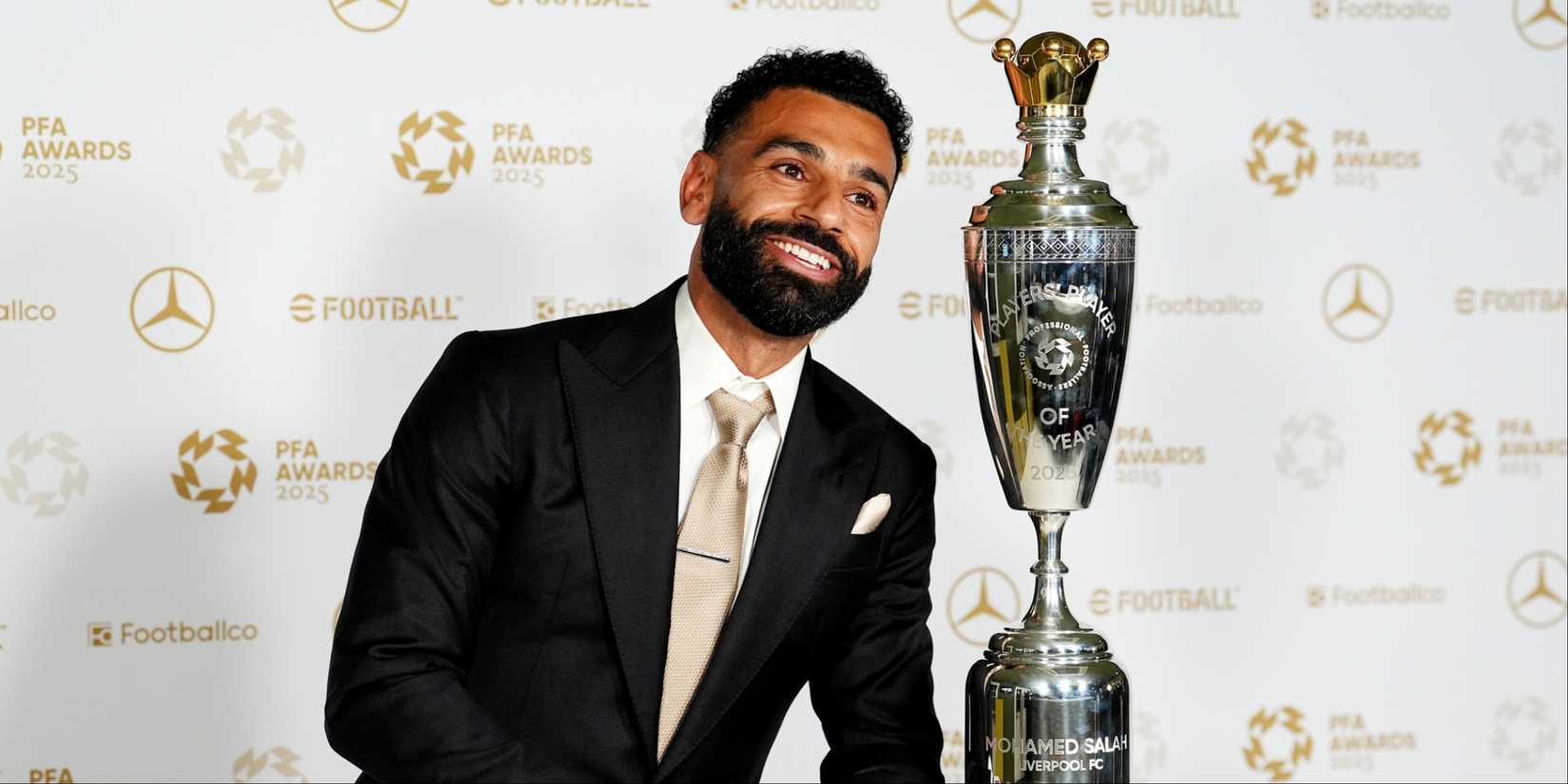 Мо Салах на церемонии награждения PFA 2025