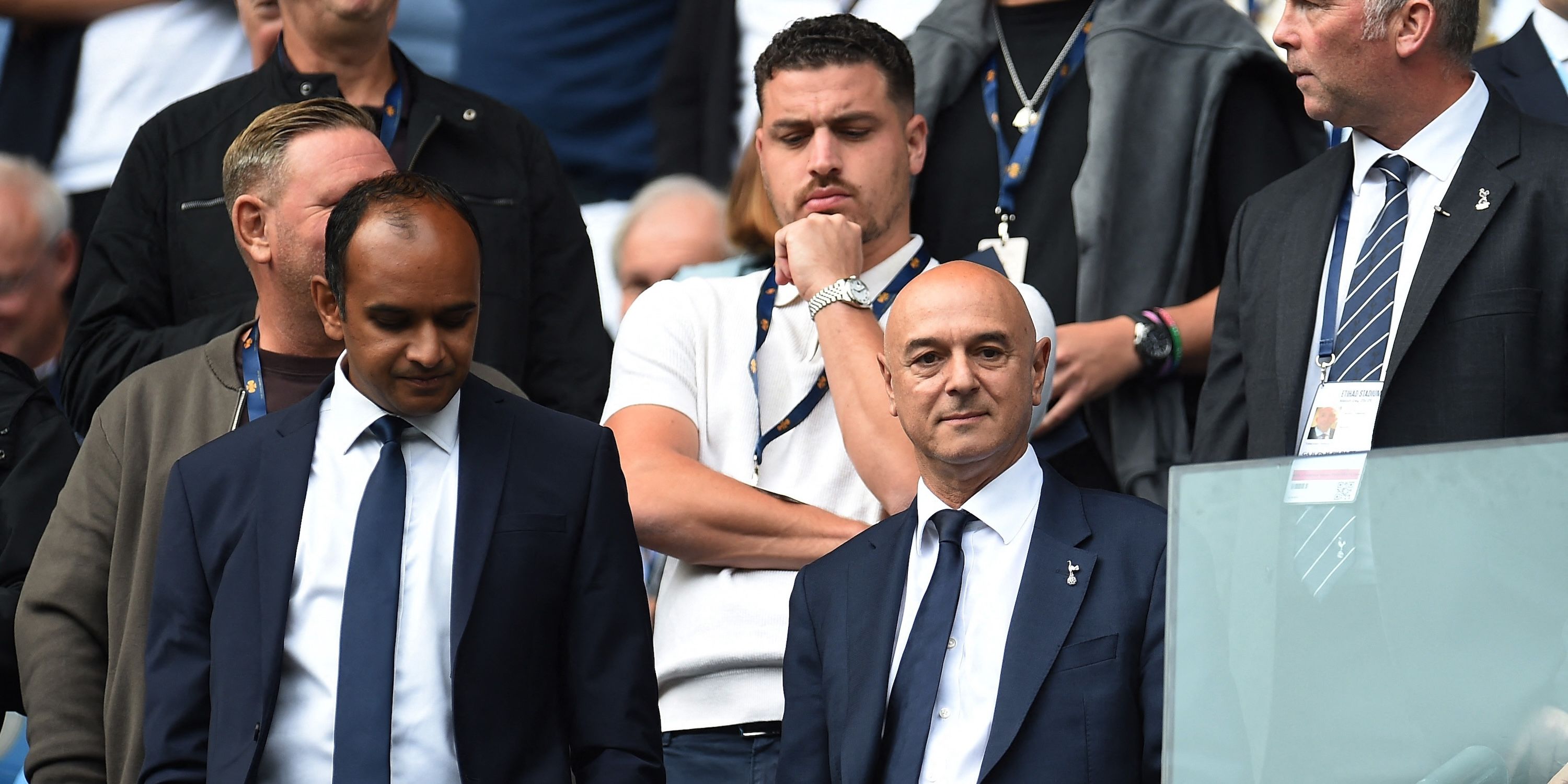 Tottenham Hotspur chairman Daniel Levy and Tottenham Hotspur CEO Vinai Venkatesham