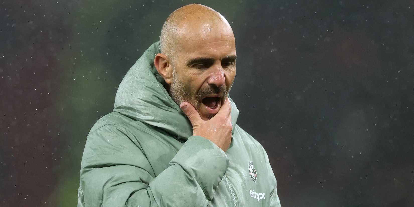 Chelsea director Enzo Marisca appears depressed after the match