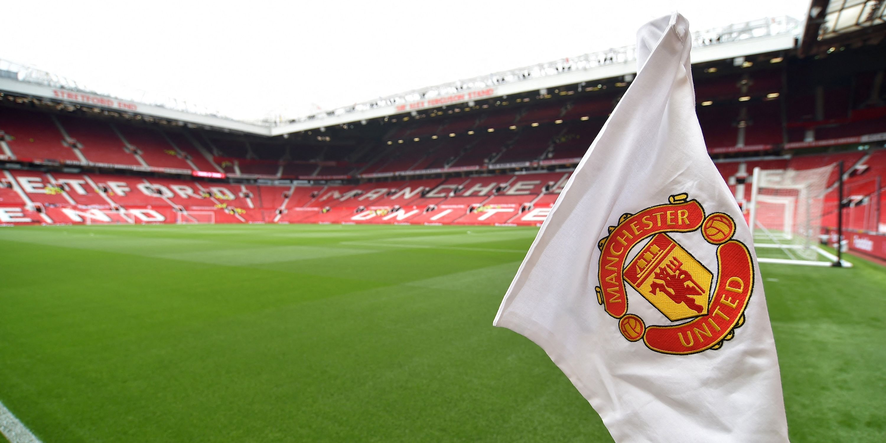 Uma visão geral de Old Trafford antes do jogo