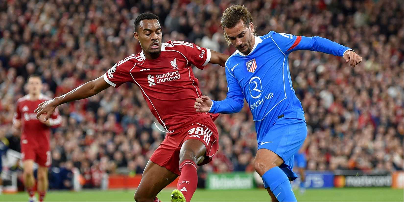 Ryan Gravenberch playing for Liverpool