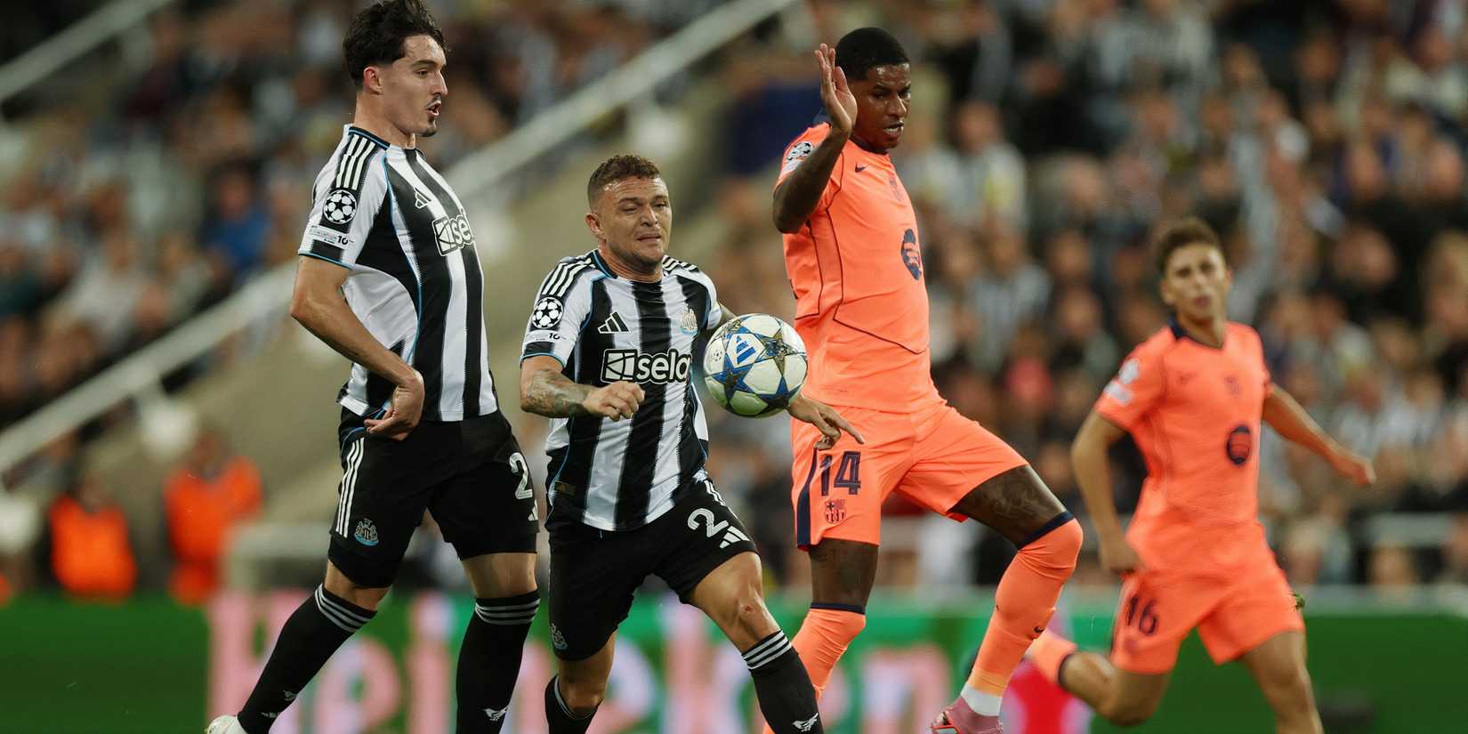 Kieran Trippier in action for Newcastle