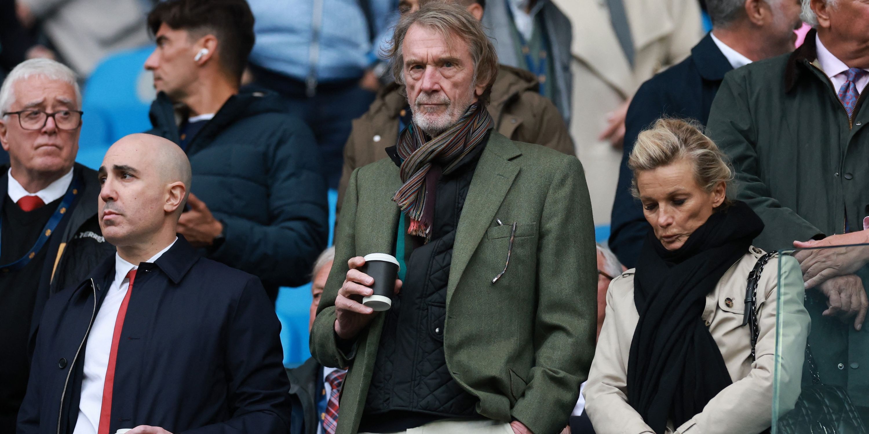 Manchester United co owner Jim Ratcliffe before the match