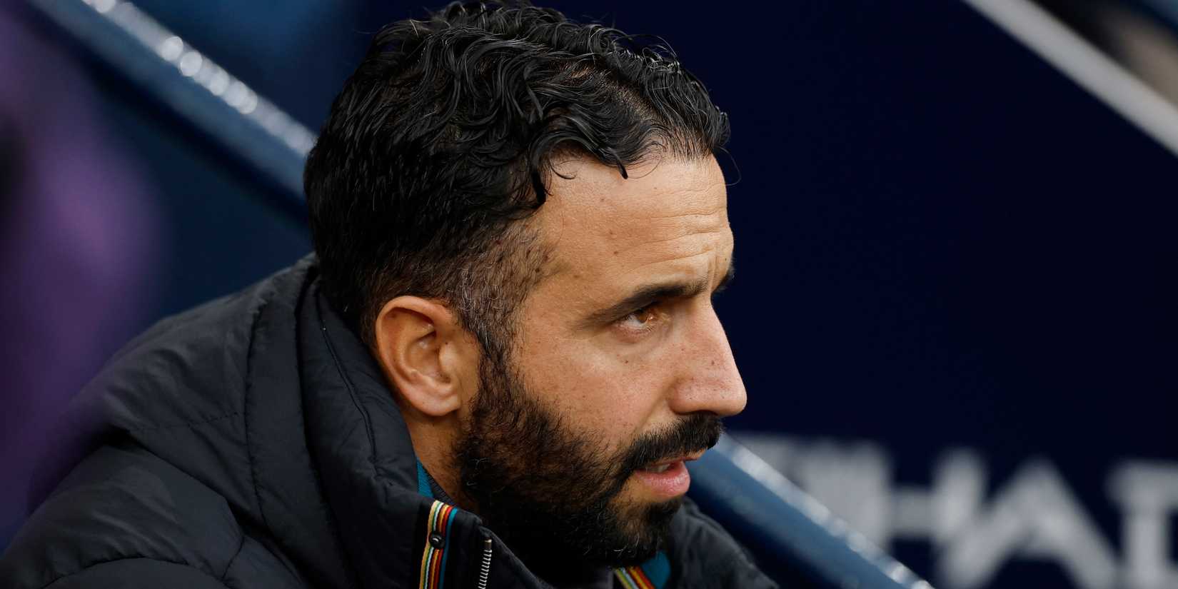 Manchester United manager Robin Amorim before match 1