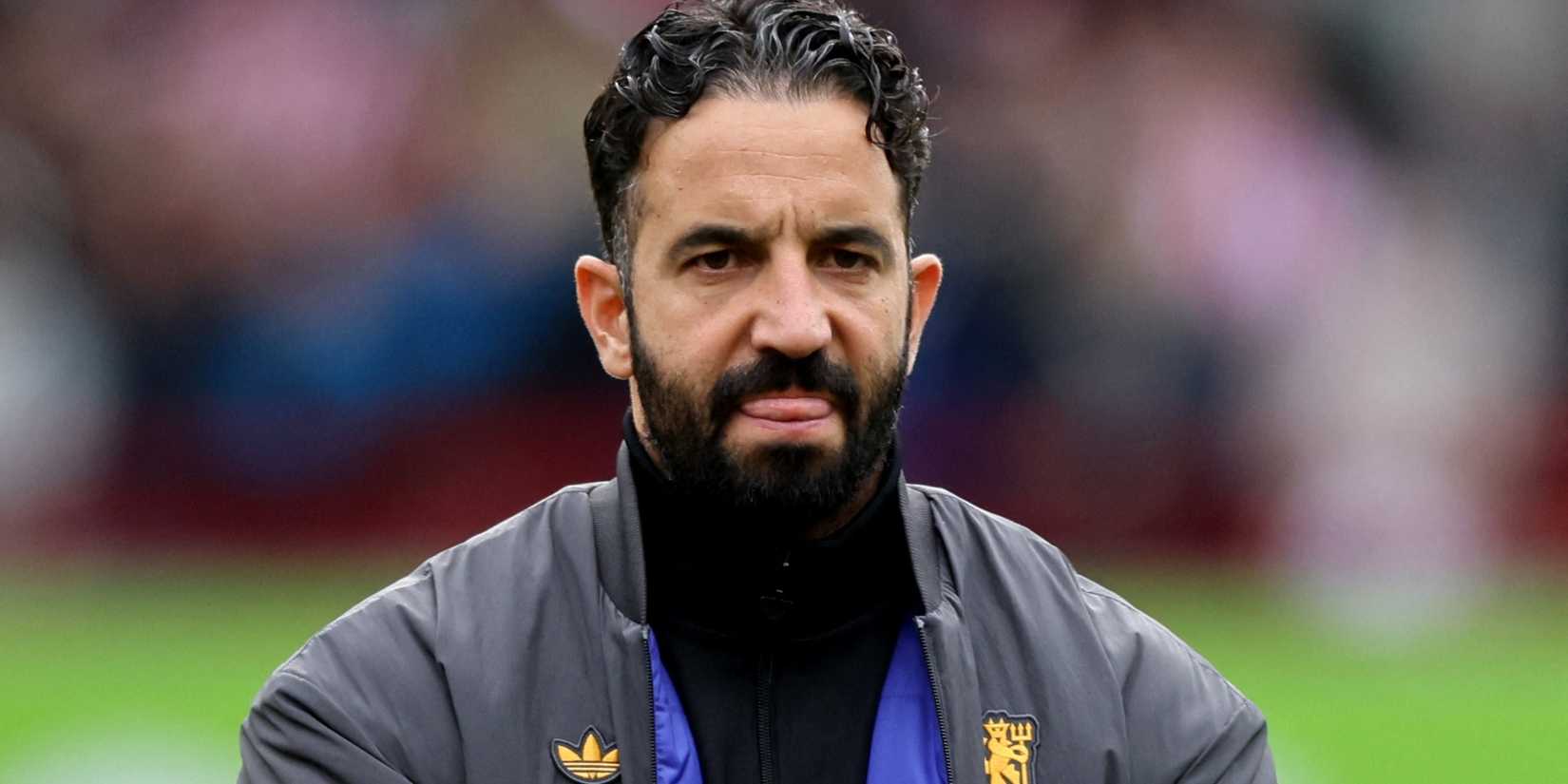 Manchester United manager Robin Amorim appears depressed after match 1