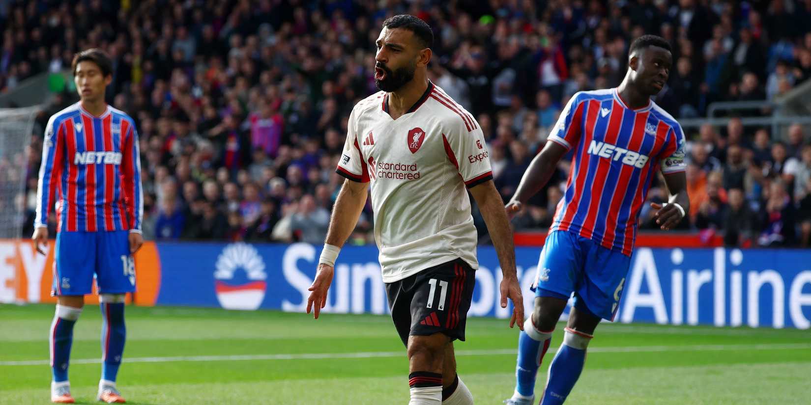 Mohamed Salah jogando pelo Liverpool