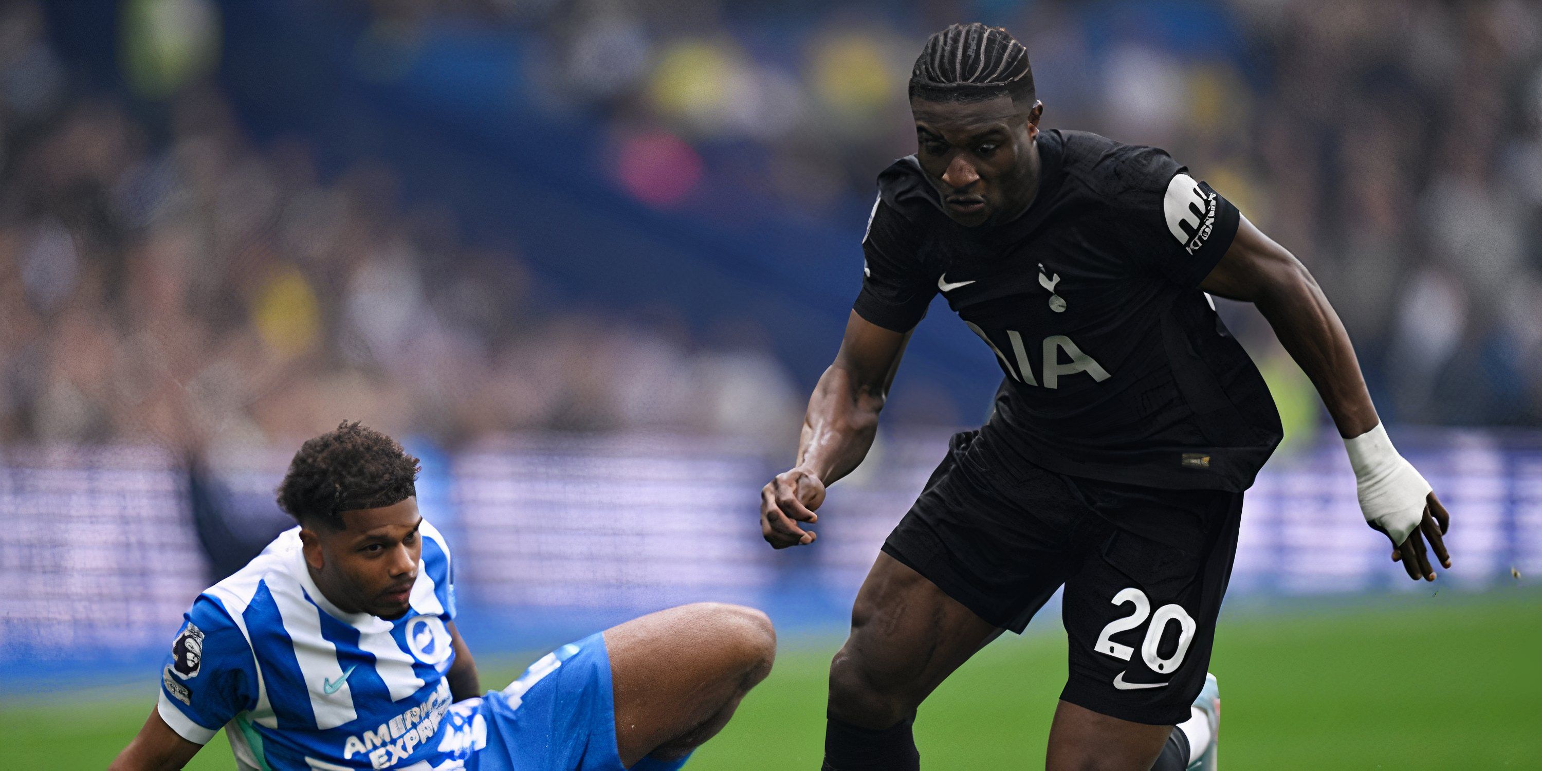 Mohammed Kudus en un partido del Tottenham