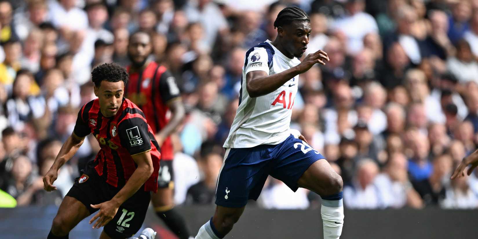 Mohamed Kodos at work for Tottenham