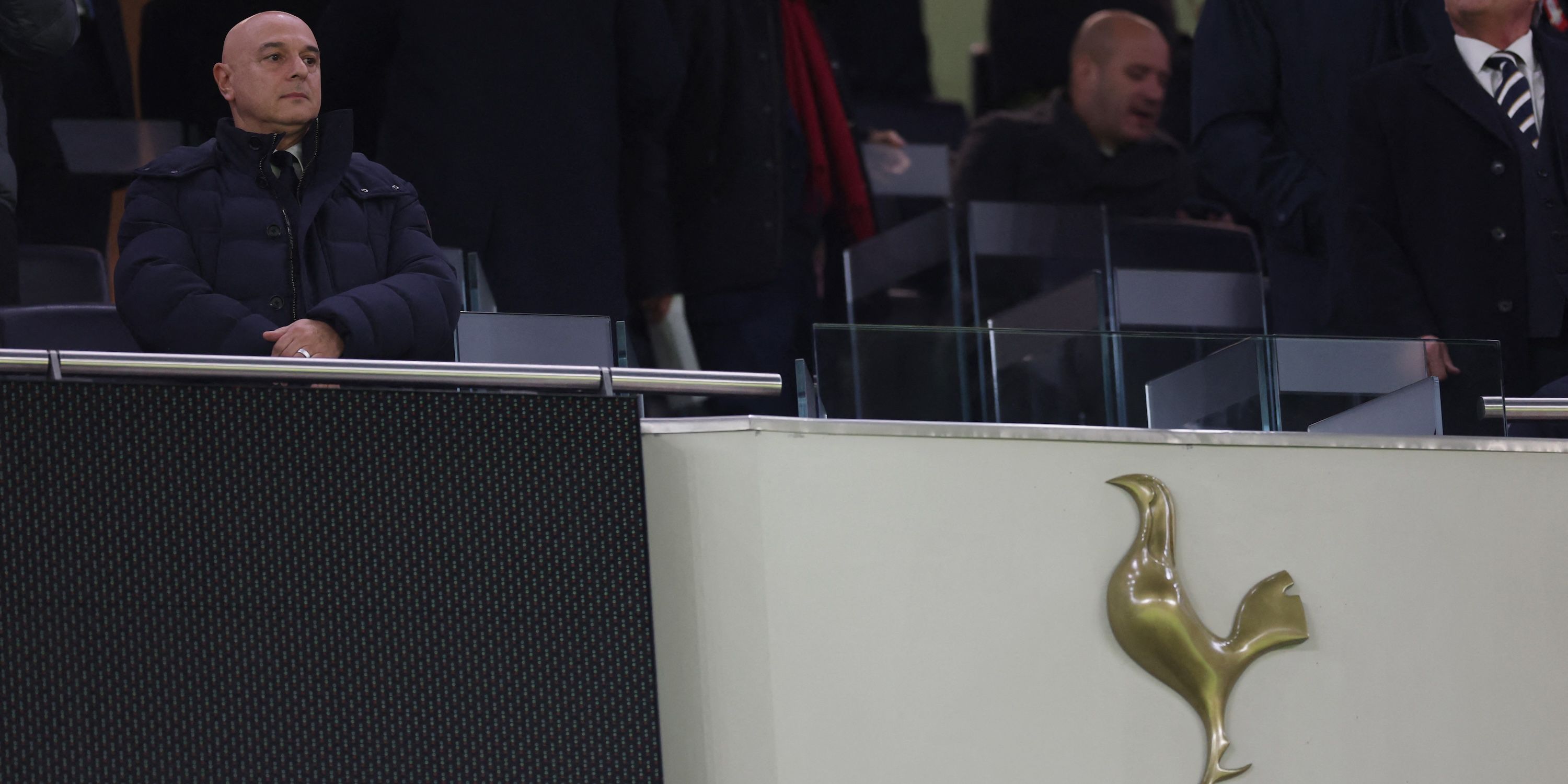 Tottenham Hotspur chairman Daniel Levy is pictured in the stands before the match