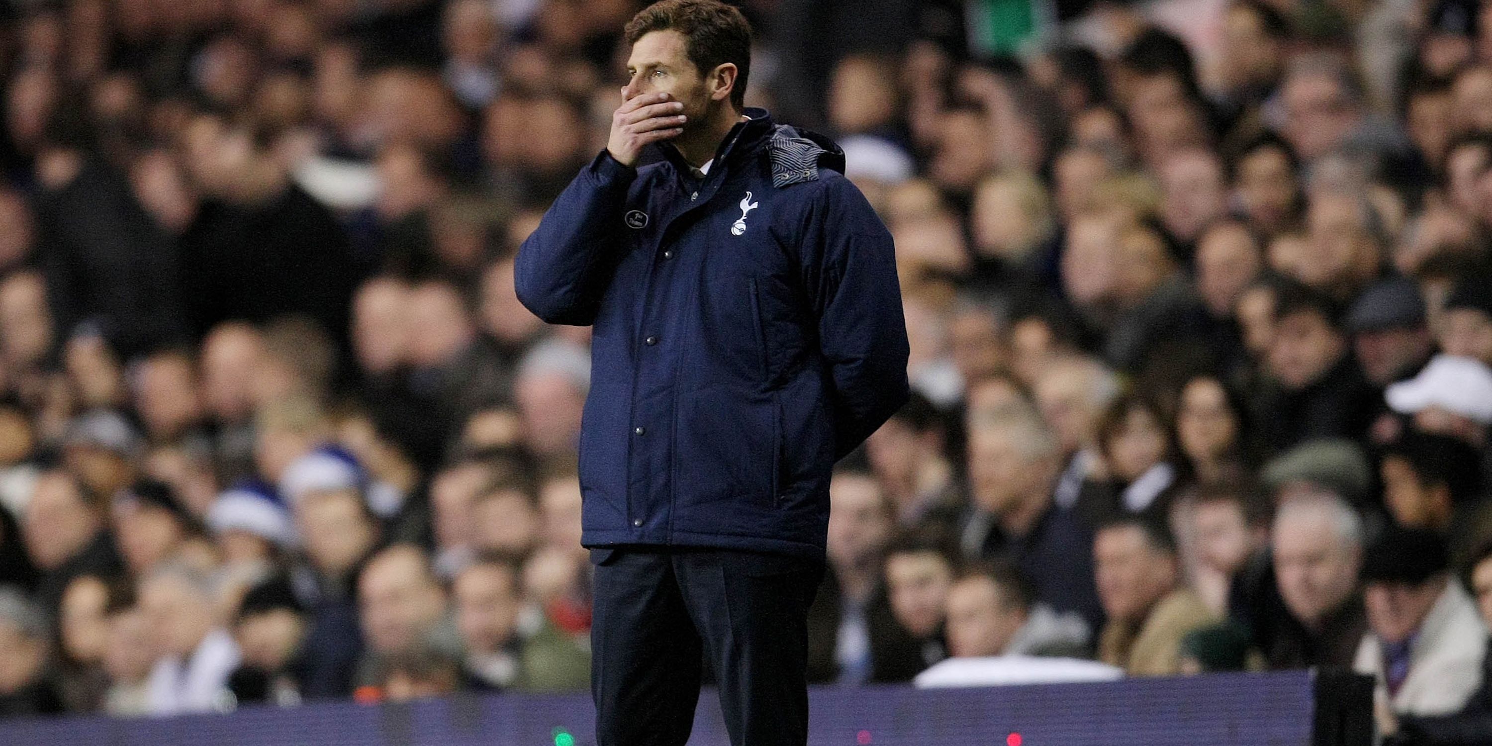 Andre Villas-Boas looking dejected on the touchline