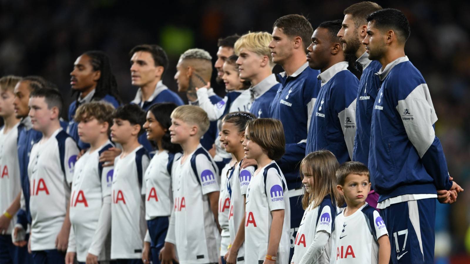 Darren Ambrose questions Tottenham goalie Guglielmo Vicario after Leeds display.