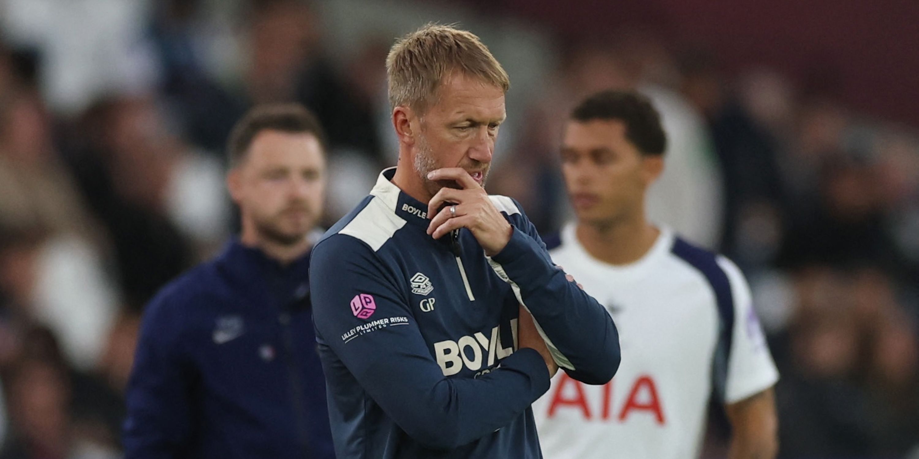 Главный тренер «Вест Хэм Юнайтед» Грэм Поттер выглядит подавленным