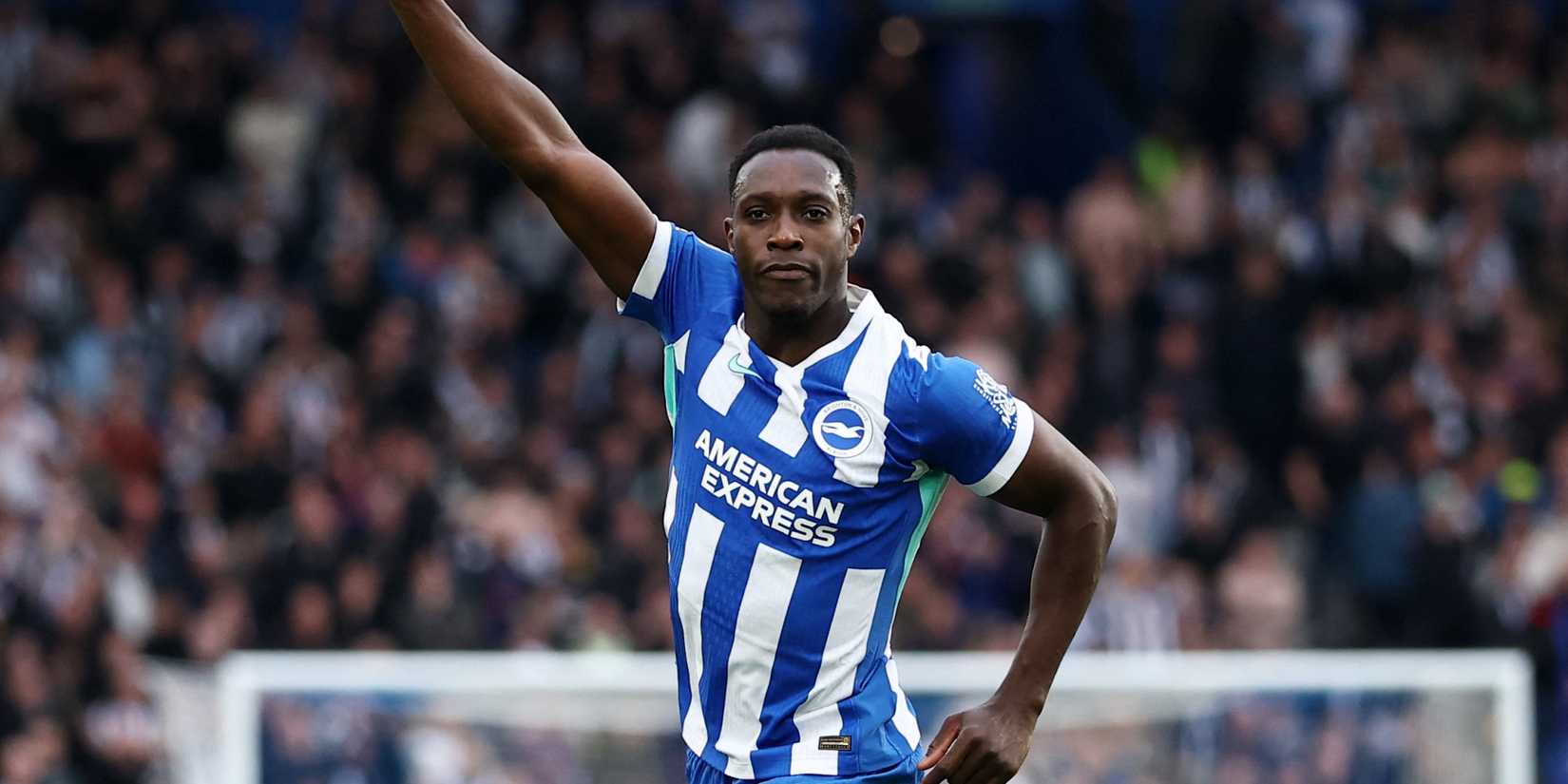 Brighton & Hove Albion's Danny Welbeck celebrates scoring their second goal 