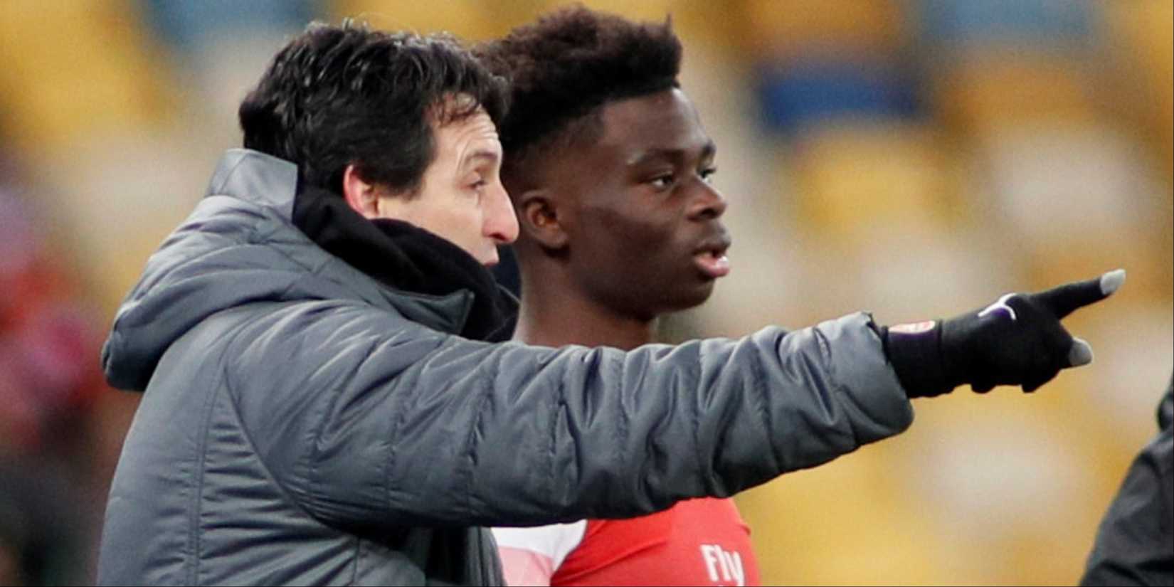 Bukayo Saka makes his Arsenal debut