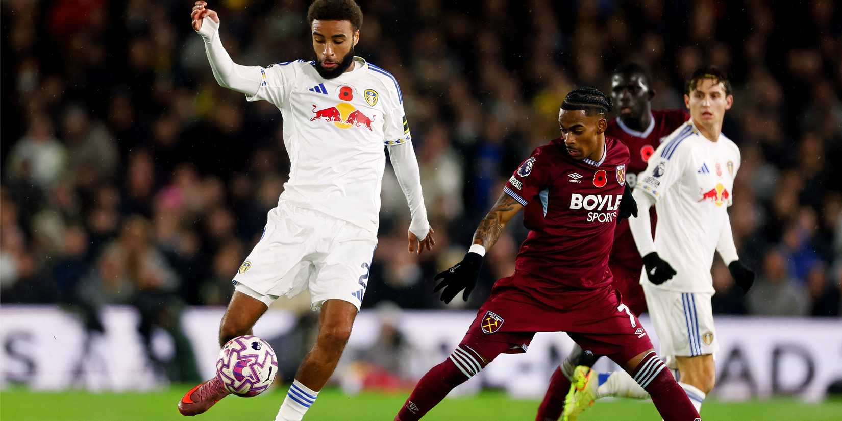 Crysencio Summerville in action for West Ham-1