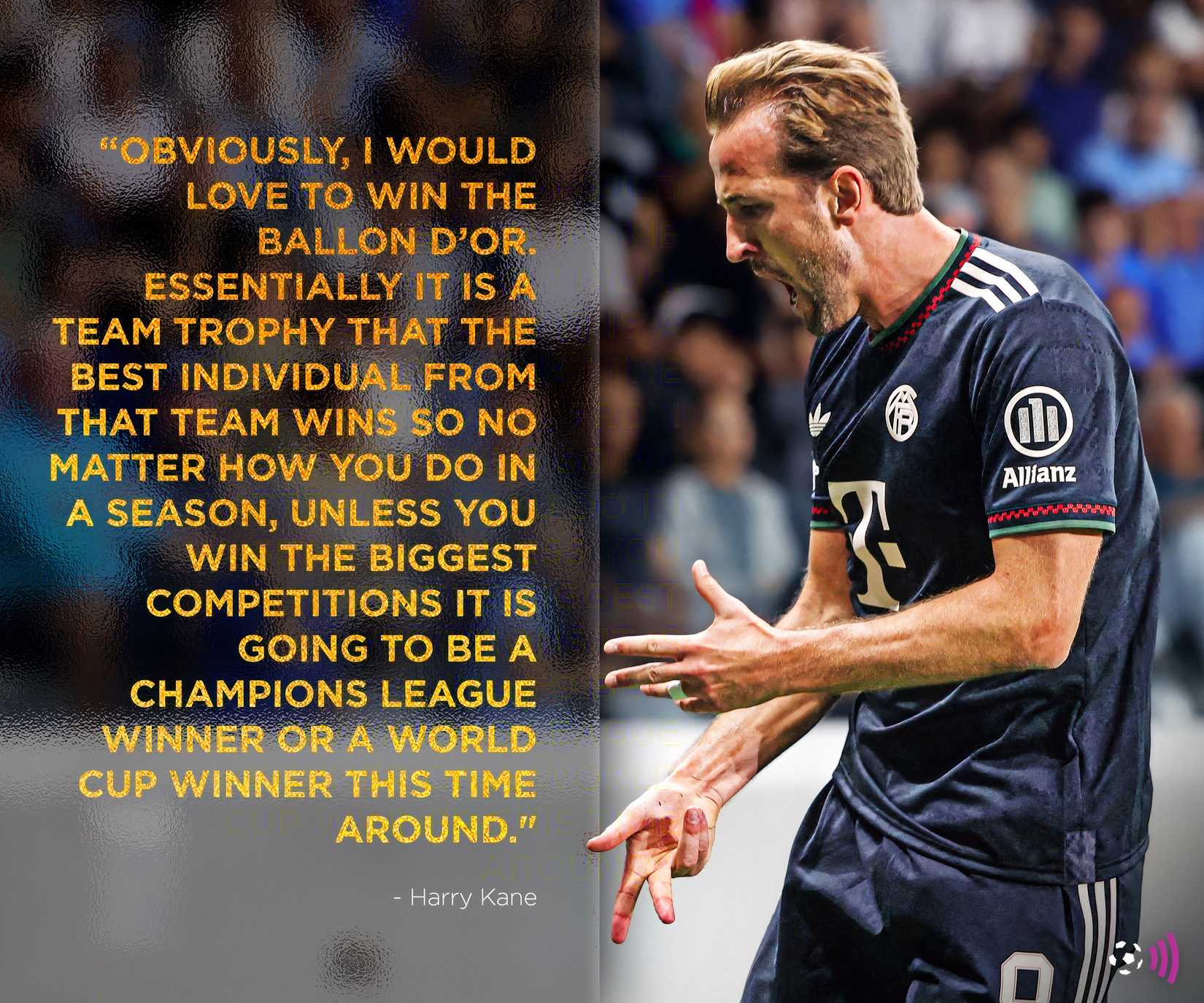 Harry Kane on winning the Ballon d'Or