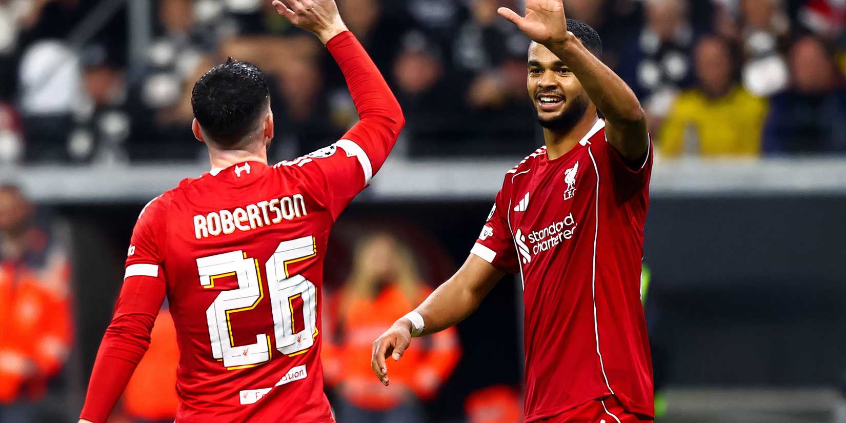 Liverpool left-back Andy Robertson